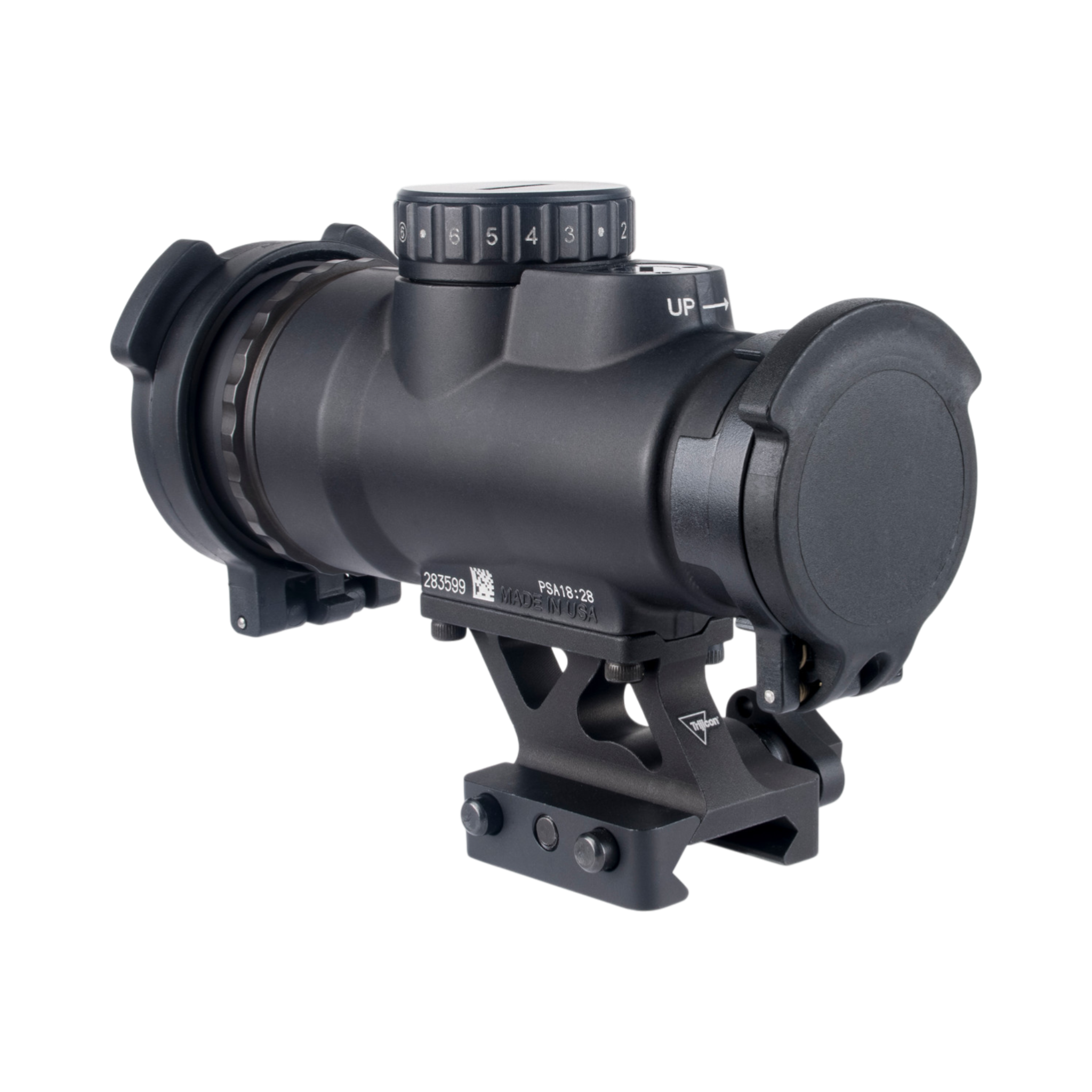 Trijicon MRO® HD Patrol regulējams LED tēmēklis ar 68 MOA tēmēkļa līniju un 2,0 MOA sarkanu punktu; 1/3 CW QR Q-LOC (AC32071)