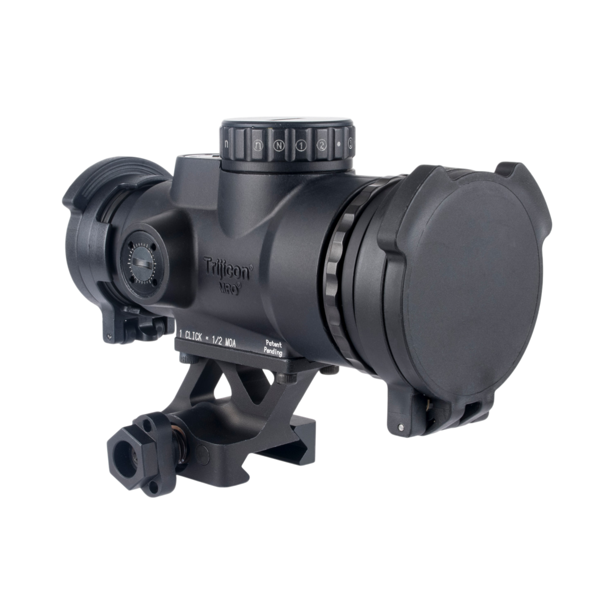 Trijicon MRO® HD Patrol regulējams LED tēmēklis ar 68 MOA tēmēkļa līniju un 2,0 MOA sarkanu punktu; 1/3 CW QR Q-LOC (AC32071)