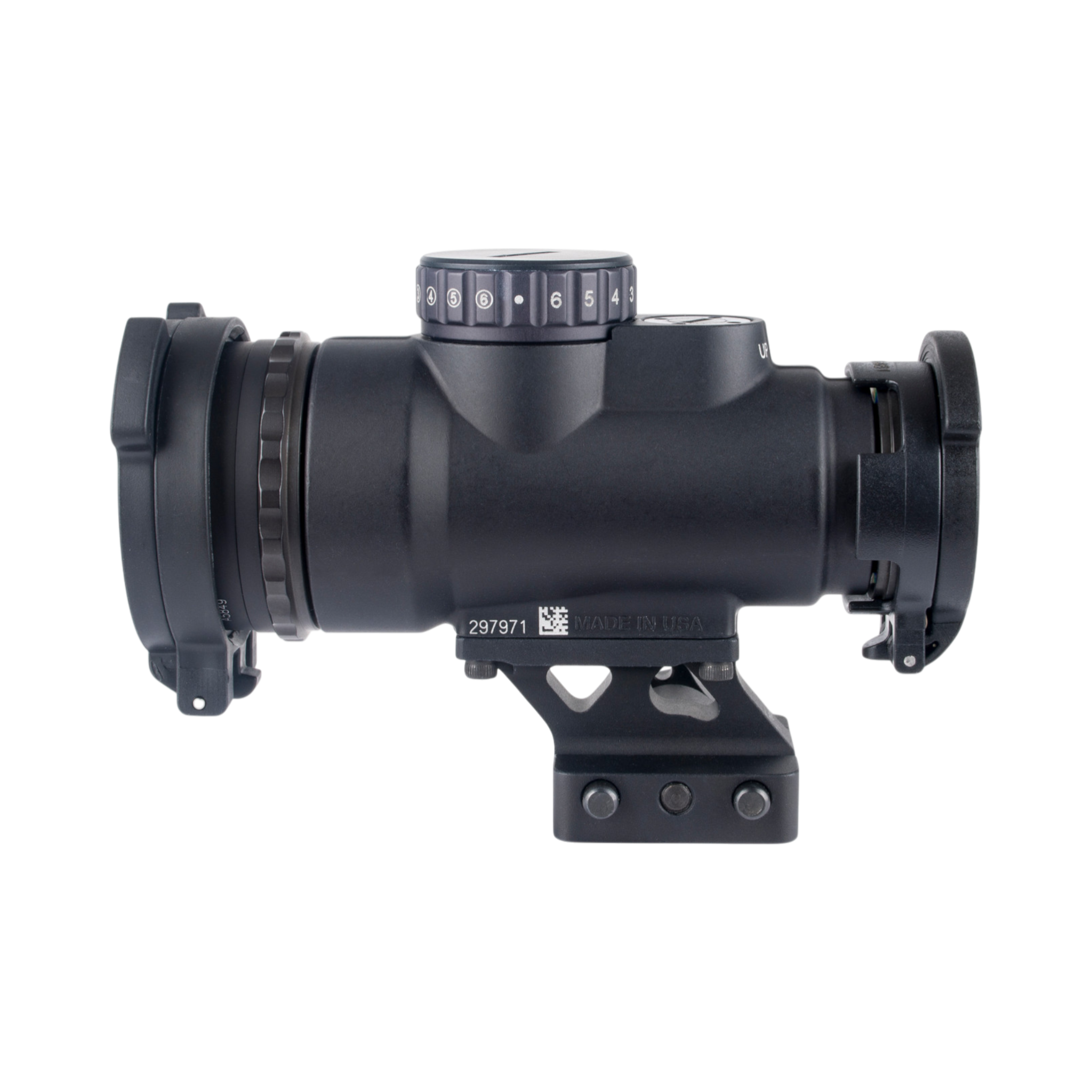 Trijicon MRO® HD Patrol regulējams LED tēmēklis ar 68 MOA tēmēkļa krustu un 2,0 MOA sarkanu punktu; pilnībā pagriežams ātrās nomaiņas Q-LOC (AC32070)