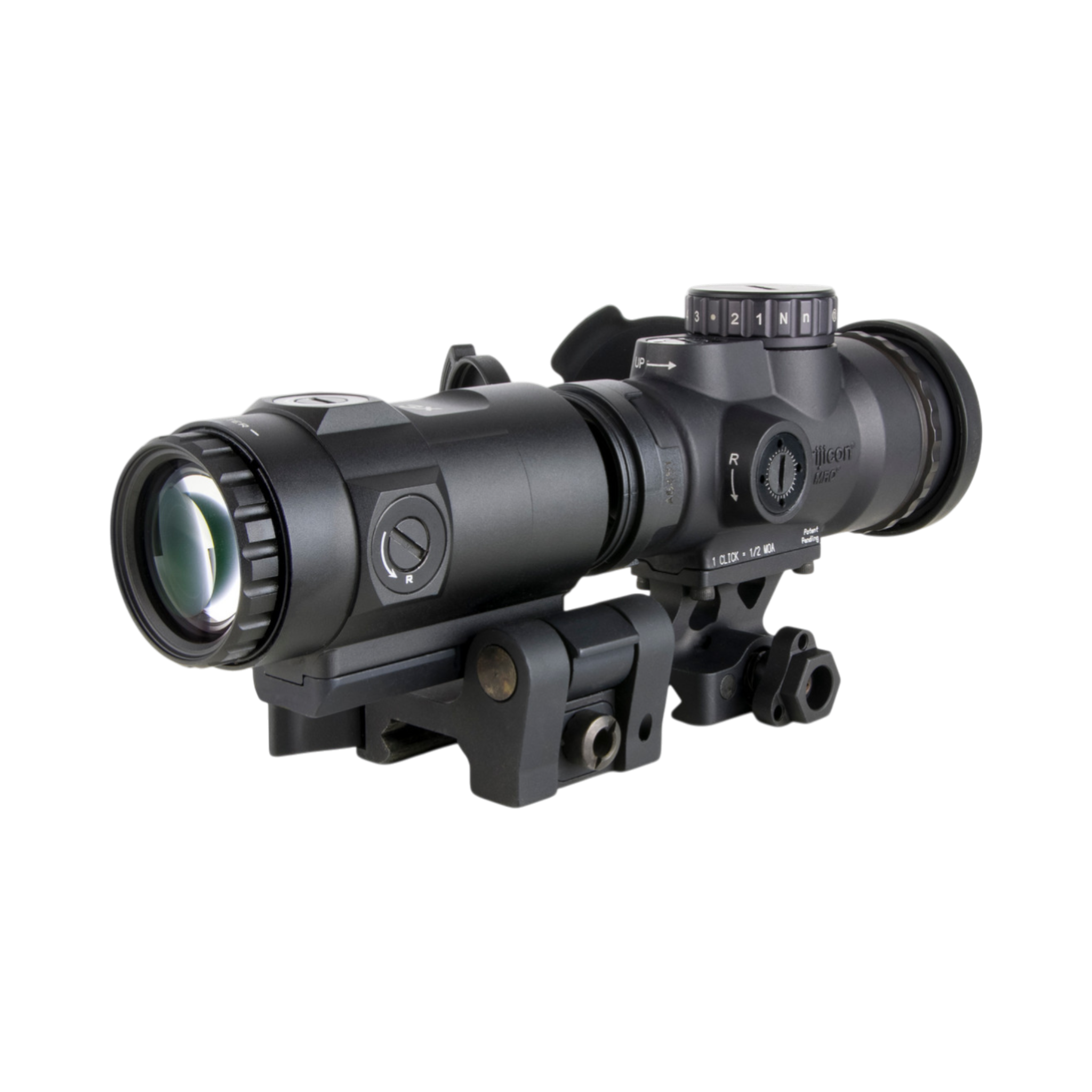 Trijicon MRO® HD Patrol Combo; 1x25 68/2 MOA; Full CW Q-LOC (AC32070) un 3x palielinātājs QR-FTS
