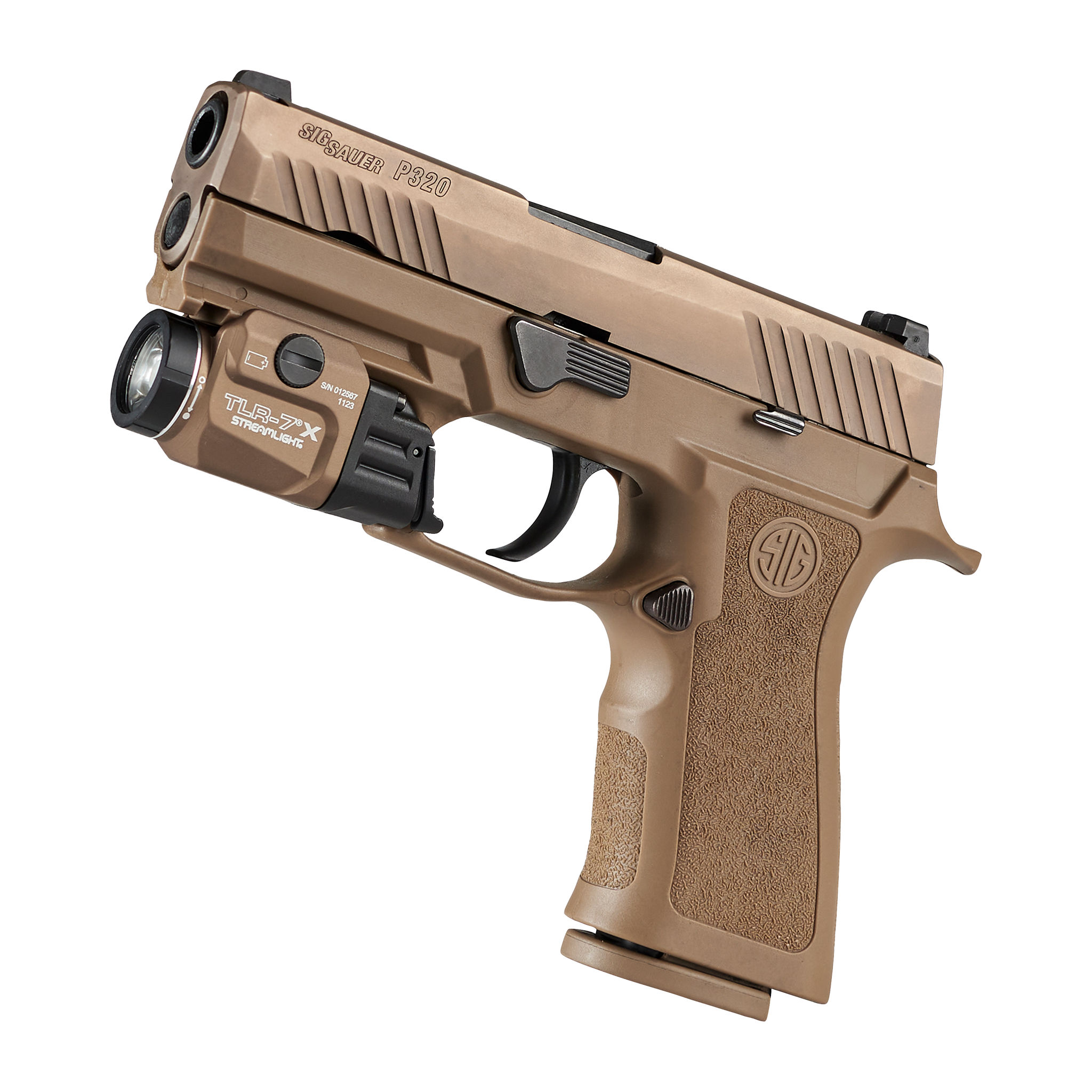 Streamlight TLR-7X incl. Low/High switch, CR123A battery, key kit-black box, FDE (69426)