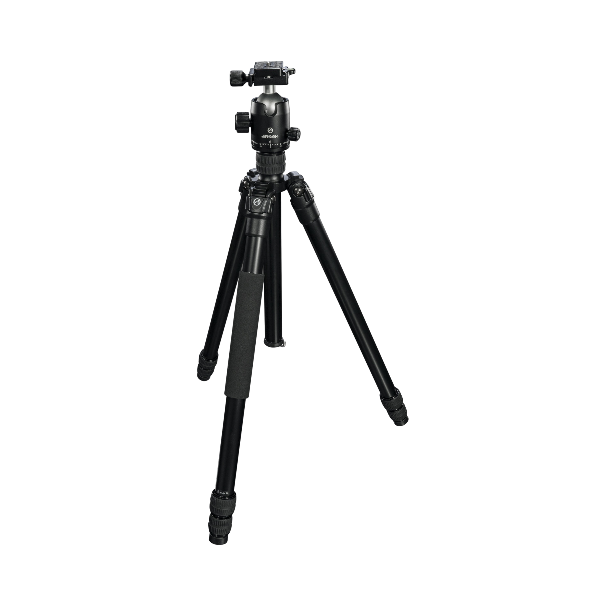 Athlon Midas AL28 - Aluminum Tripod (28mm tube), Ball Head (36mm), Soft carrying case, Accs.