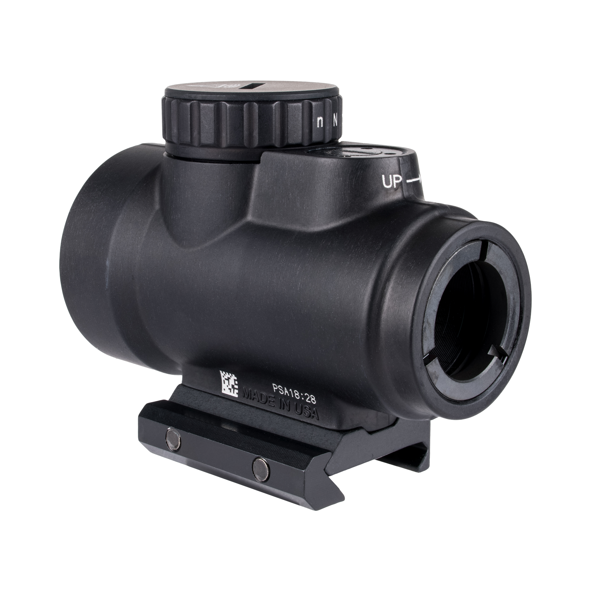 Trijicon MRO® SD 1x25 tēmēklis ar zaļu punktu un regulējamu sarkanu punktu (2,0 MOA); zems stiprinājums (AC32067)