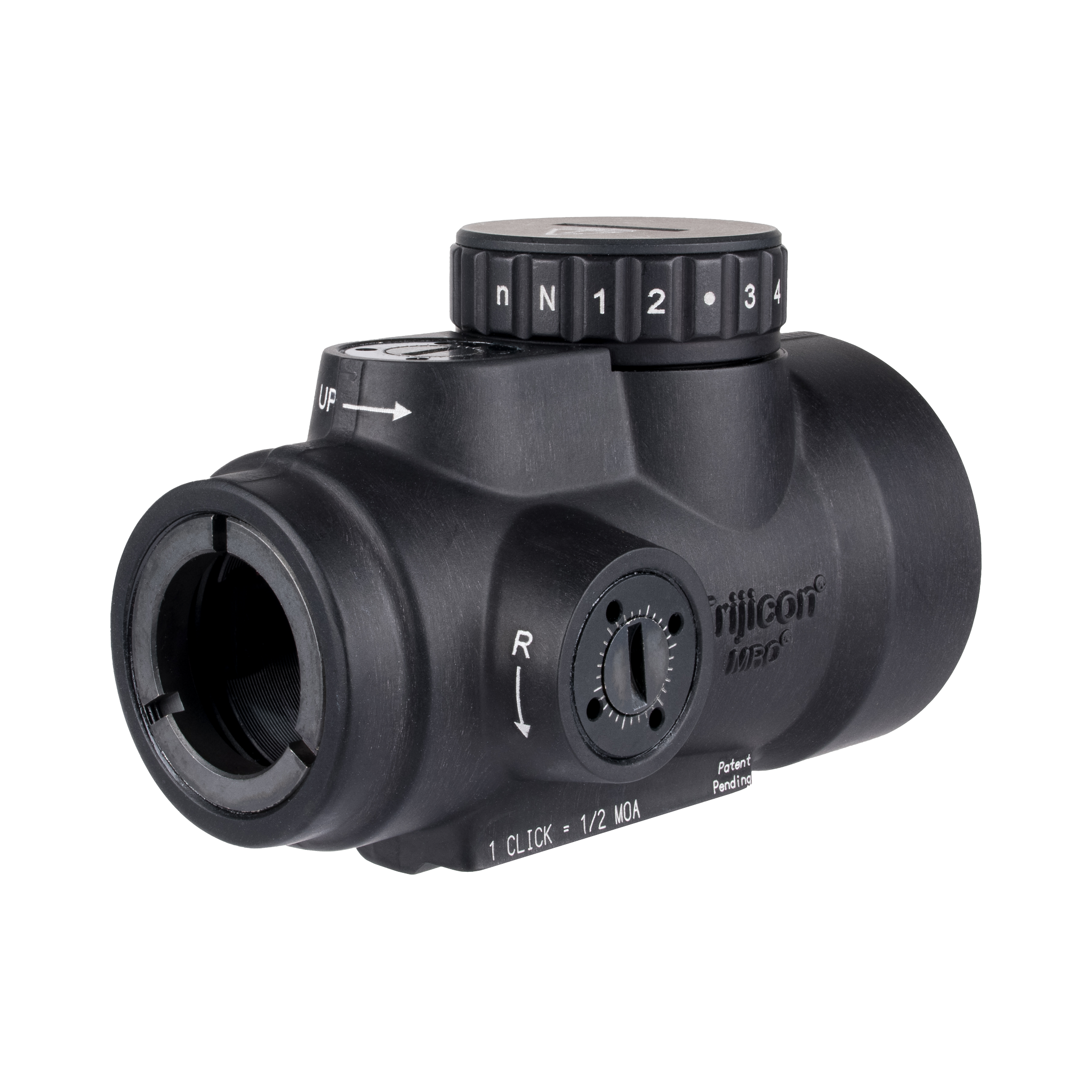 Trijicon MRO® SD 1x25 tēmēklis ar zaļu punktu un regulējamu zaļo punktu (2,0 MOA)