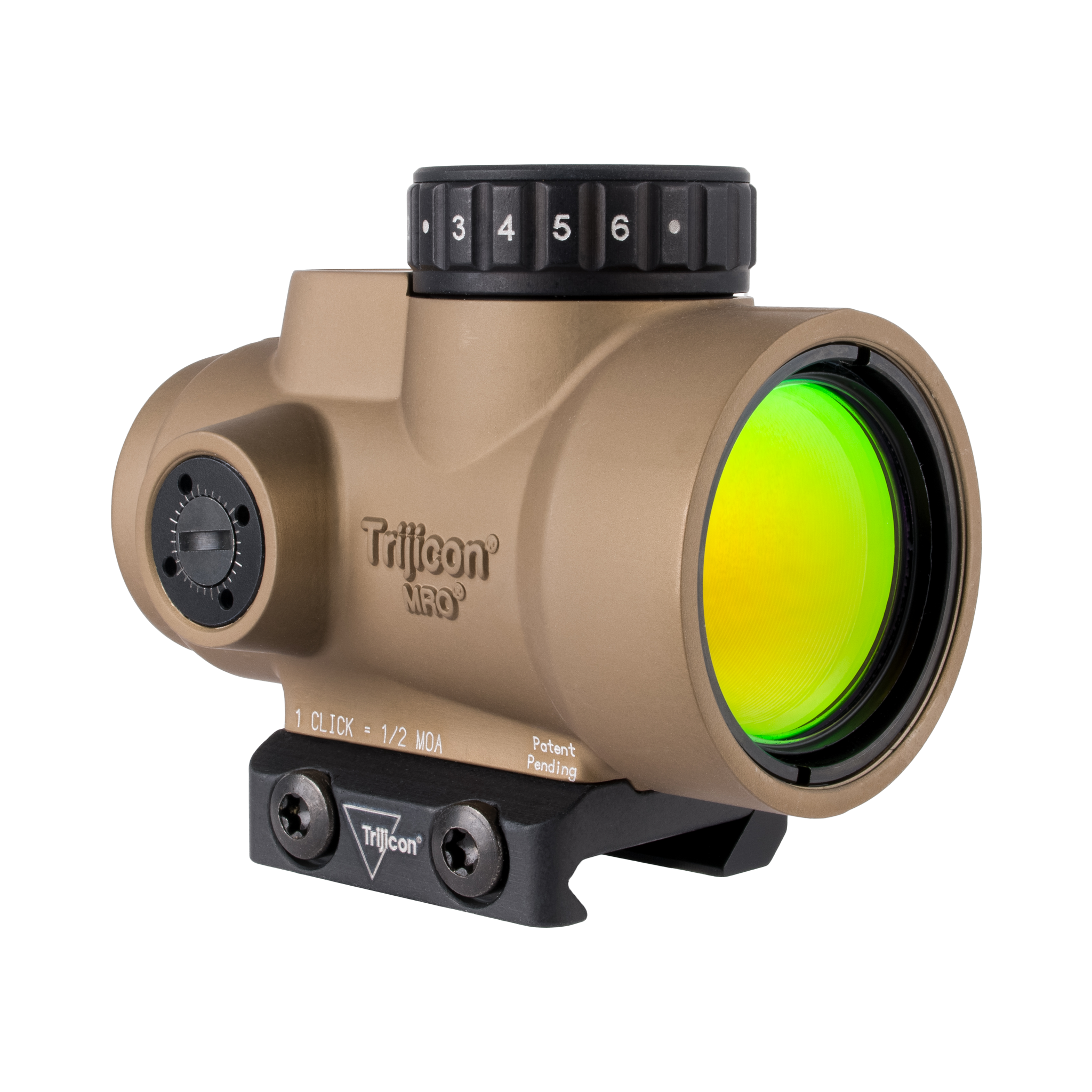Trijicon MRO® SD 1x25 w/ Adj. LED 2.0 MOA Red Dot, Coyote Brown Anodized; Low Mount (AC32067)