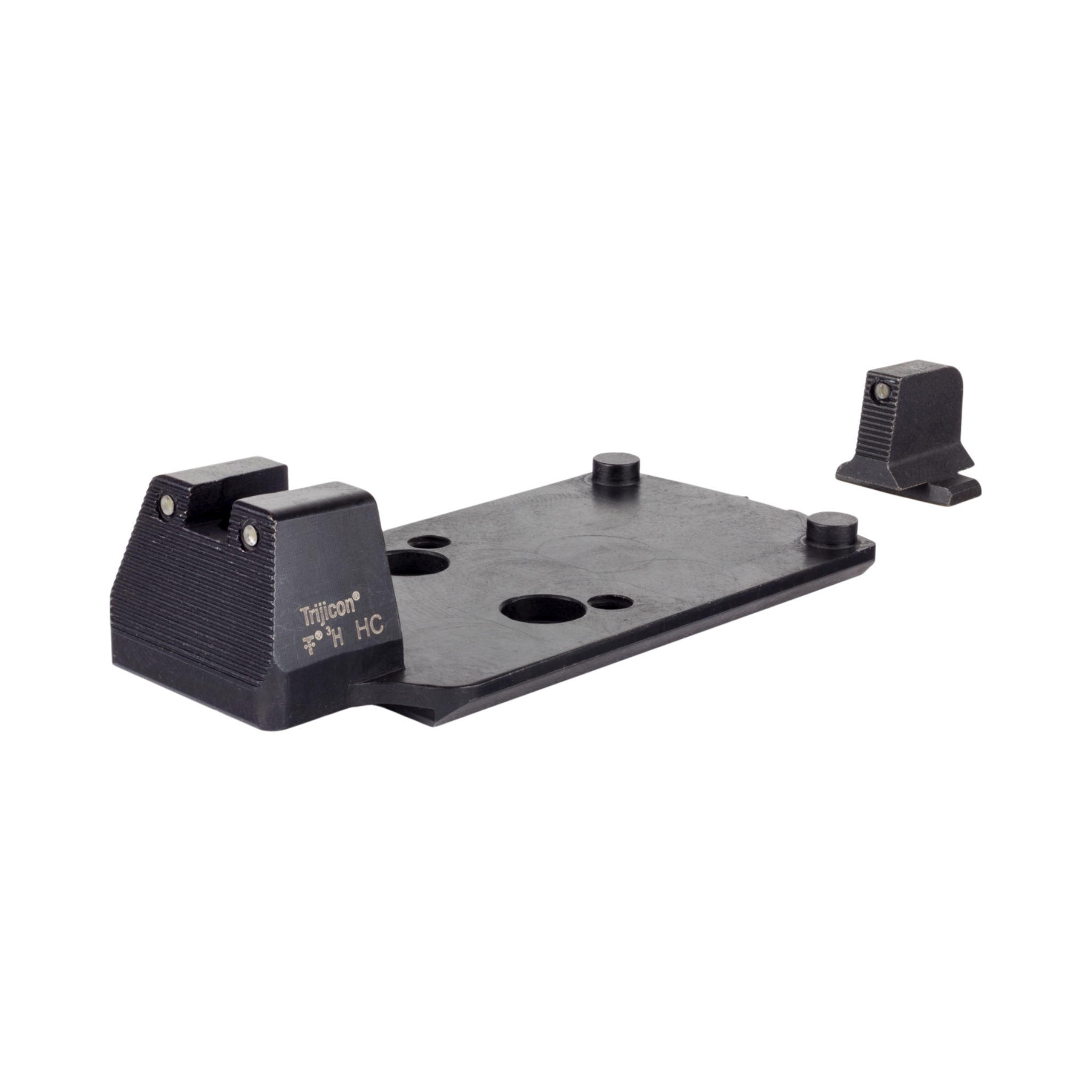 Trijicon Dual Defense™ komplekts – 3,25 MOA Red Dot RMR® Type 2 FDE + melni/zaļi tēmēkļi Sig M17/M19