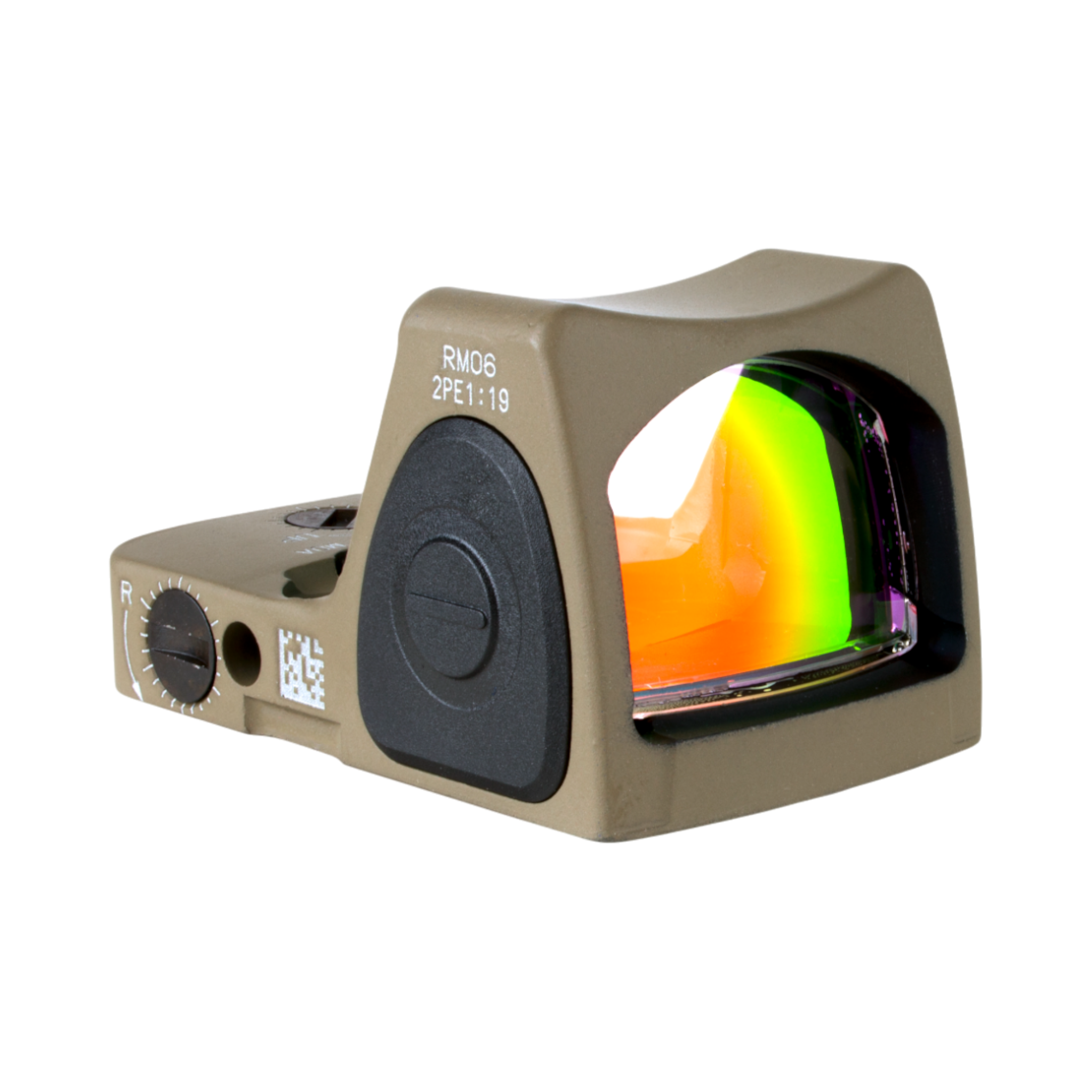 Trijicon Dual Defense™ komplekts – 3,25 MOA Red Dot RMR® Type 2 FDE + melni/zaļi tēmēkļi Sig M17/M19