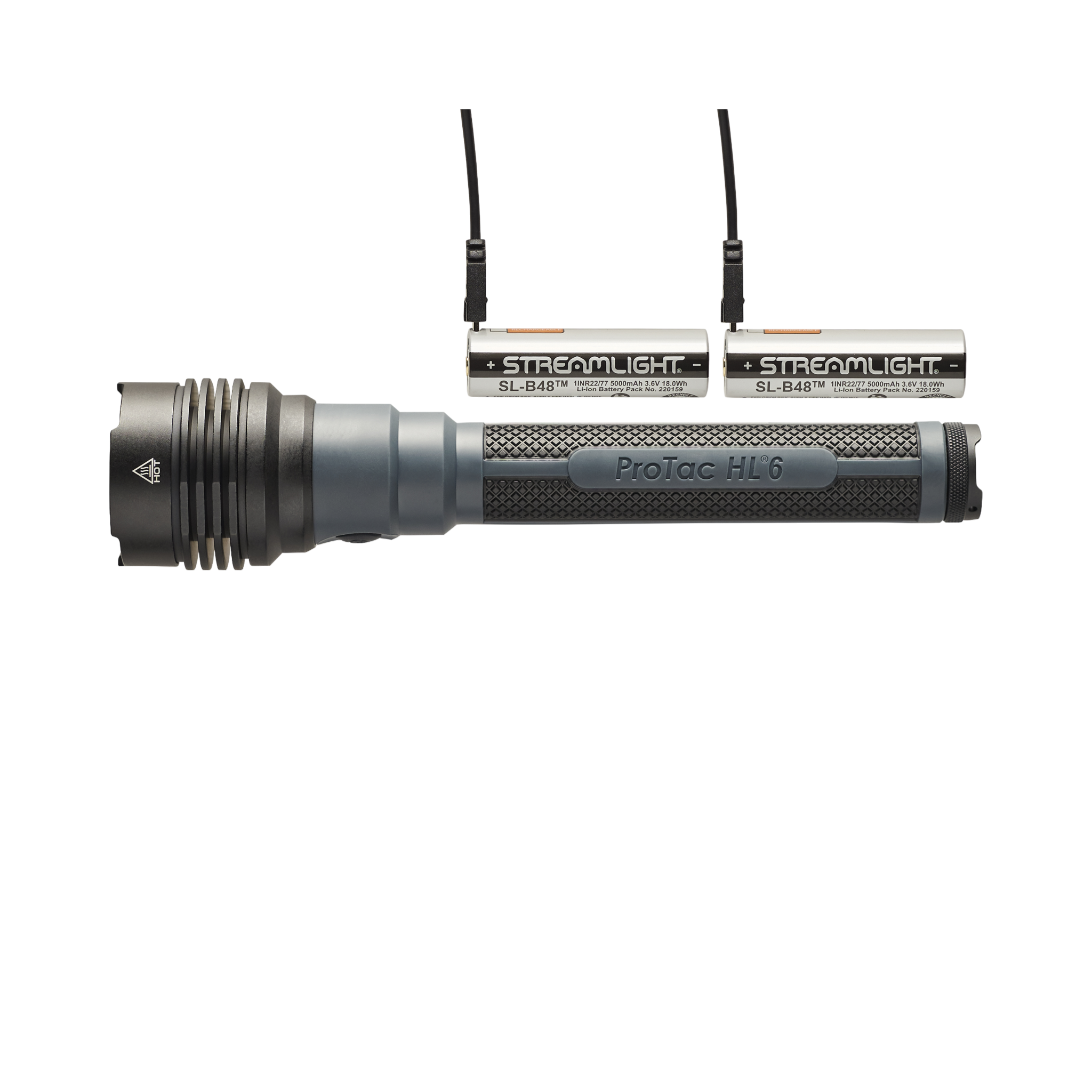 Streamlight ProTac HL 6 - Incl. 120V AC adapter, "Y" USB-C cord and wrist lanyard (88131)
