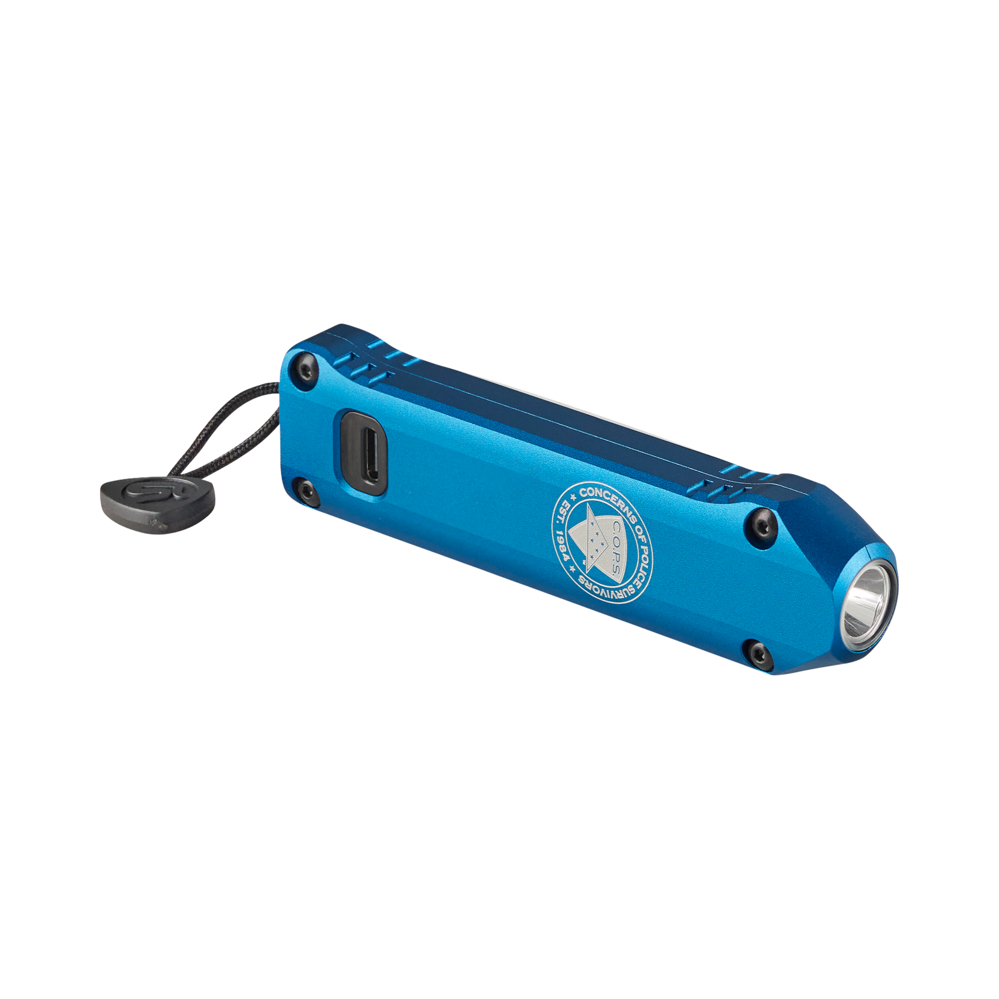 Streamlight XT – w zestawie przewód USB-C i smycz kieszonkowa – niebieski (C.O.P.S) (88825)