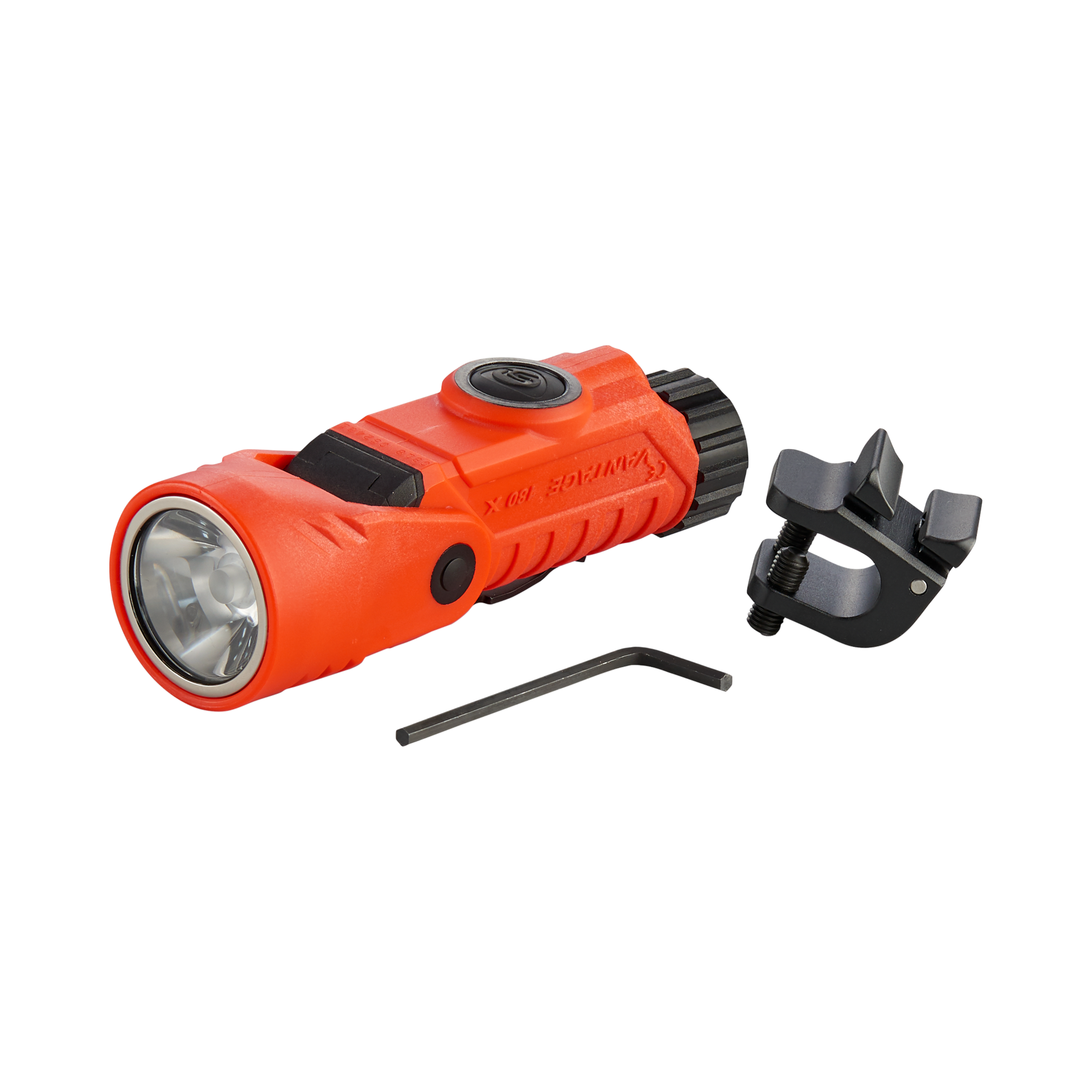 Streamlight 180 X - Iekļauts (2) CR123A Li. baterijas, ķiveres kronšteins - Oranža (88901)