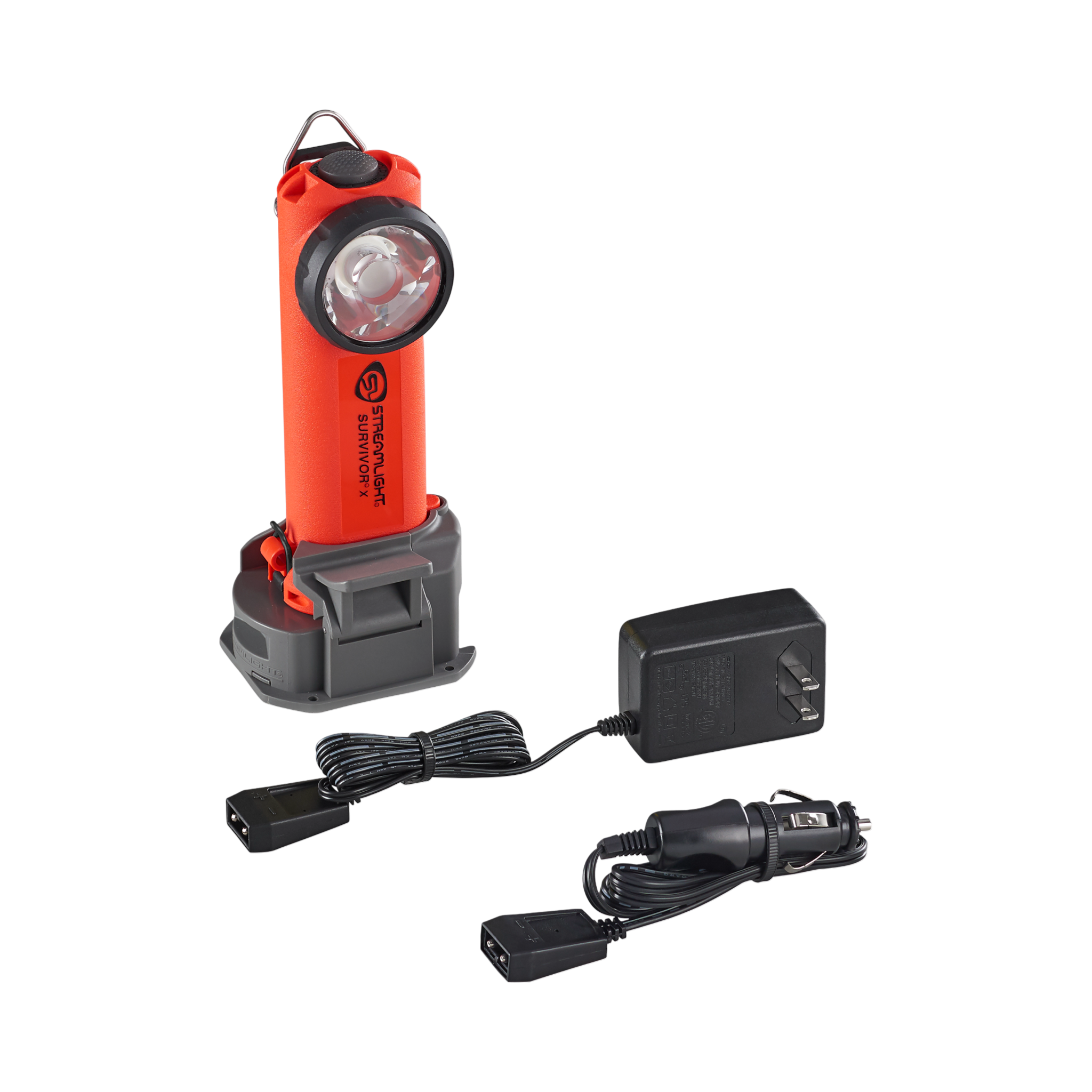 Streamlight Survivor X - 120V/100V AC/12V DC (Alkaline batt carrier not inc. ) - Orange (90952)