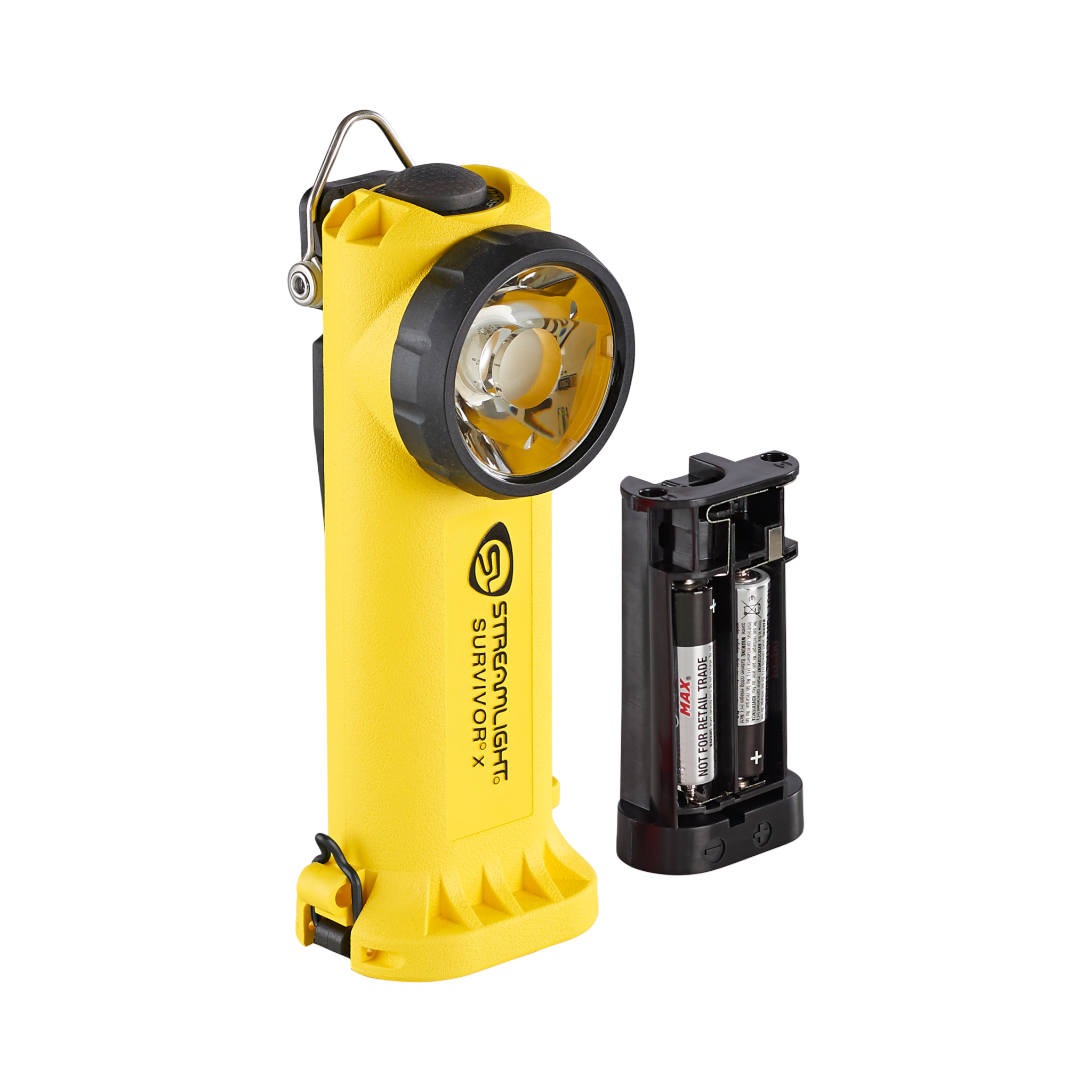 Streamlight X – šarminis modelis – su baterijų laikikliu – geltonas (90960)