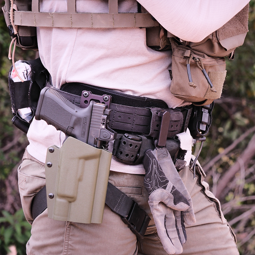 Kore B2 Battle Belt Laser Cut Molle Black w/Inner Belt