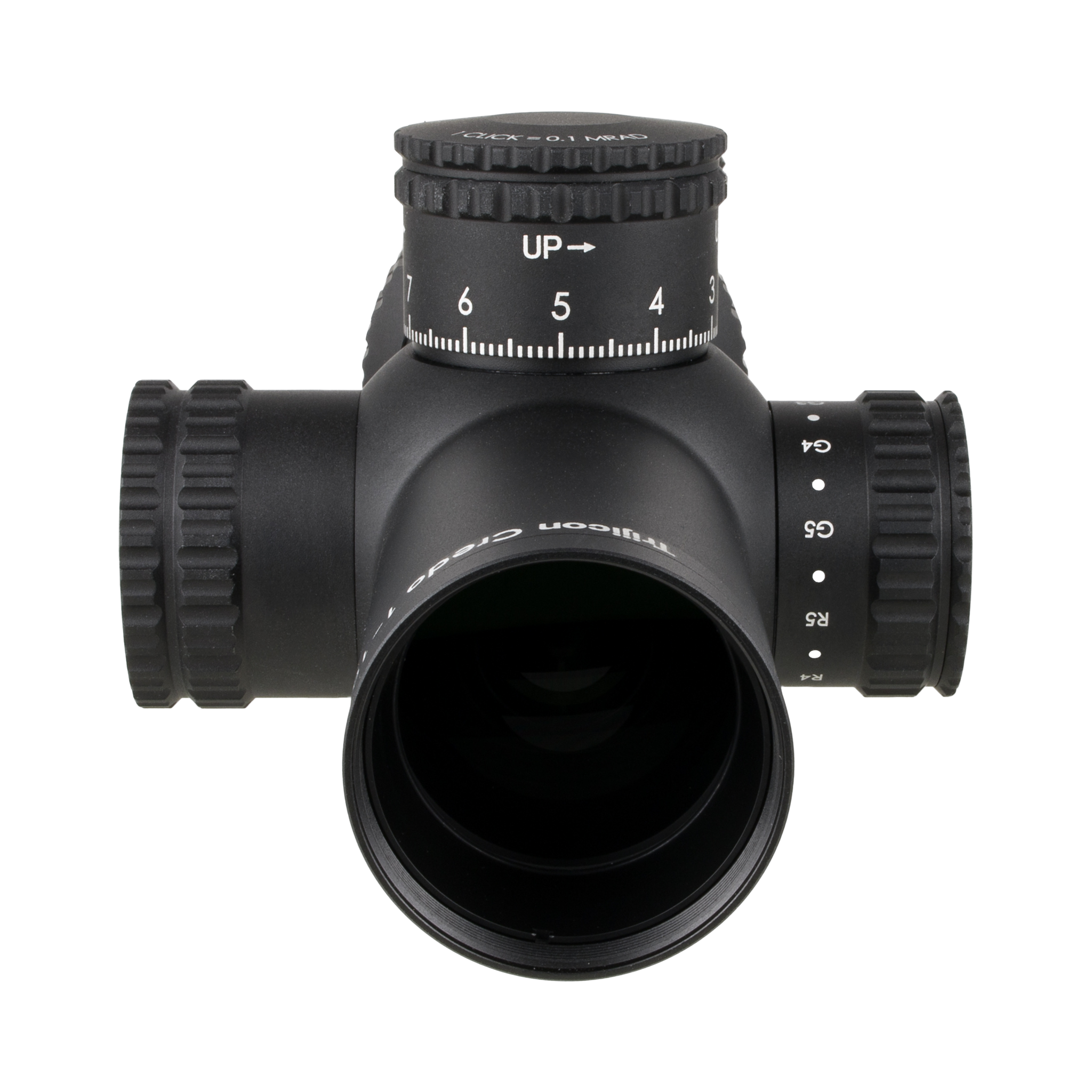 Credo® 1–10x28 FFP ar sarkanu/zaļu MRAD segmentētu apļa uzlabojumu, 34 mm, matēta apdare, Exp. EL RTZ