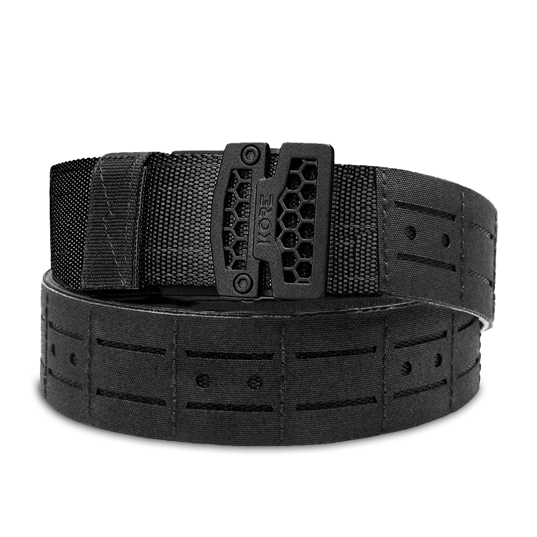 Kore B1B Battle Belt Laser Cut Molle Black w/Inner Belt Padded