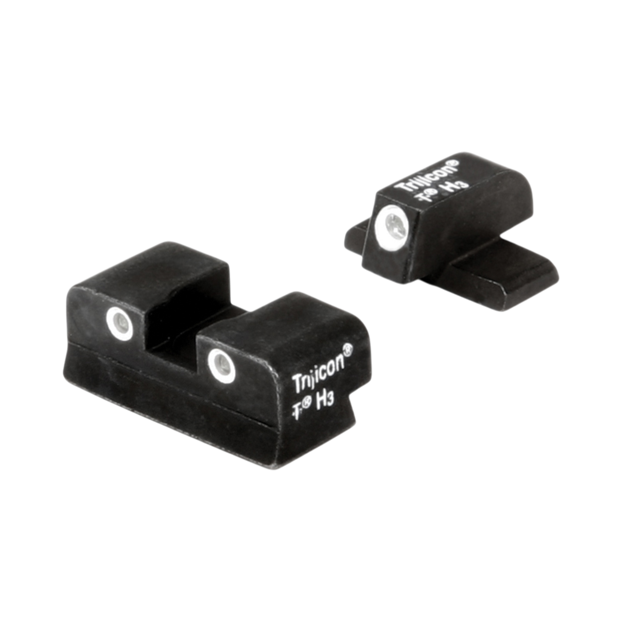 „Trijicon Bright & Tough™“ naktinio matymo taikiklių rinkinys: priekinis taikiklis Nr. 6 / galinis taikiklis Nr. 8 – „Sig“ .40 S&W / .45 ACP (įskaitant P938)