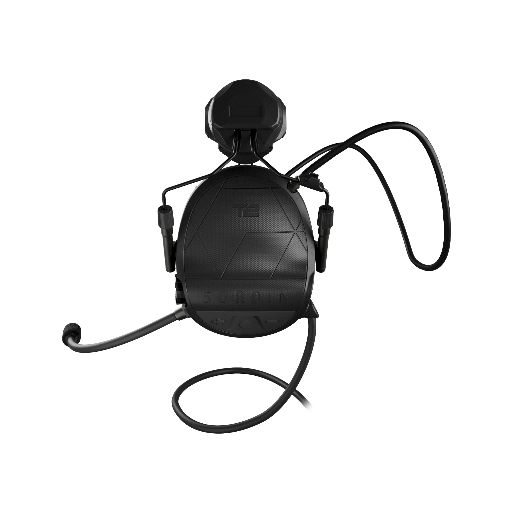 Sordin Supreme T2 CC Black ARC Helmet Memory Foam (304004-30P)