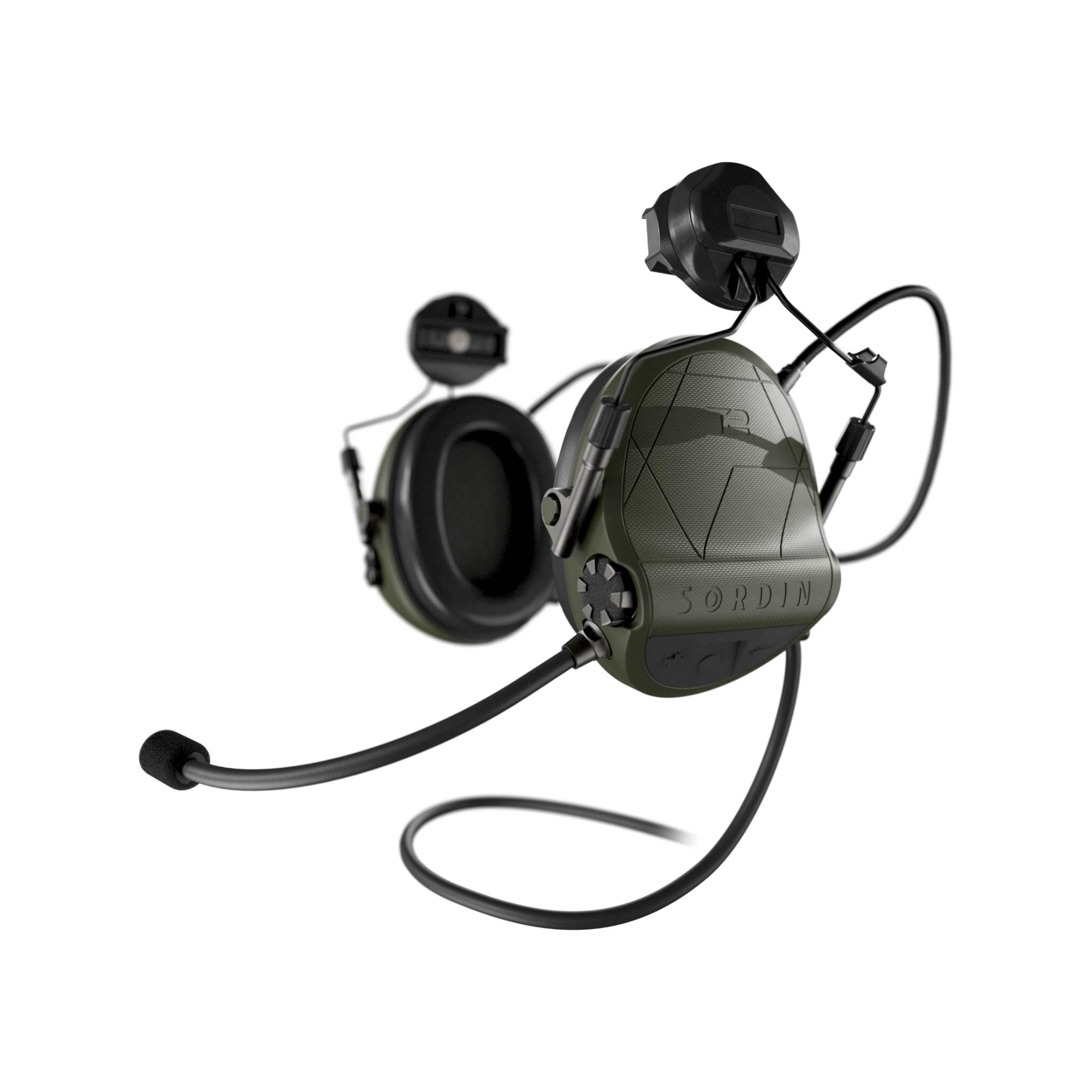 Sordin Supreme T2 CC Green ARC Helmet Memory Foam (304006-30P)