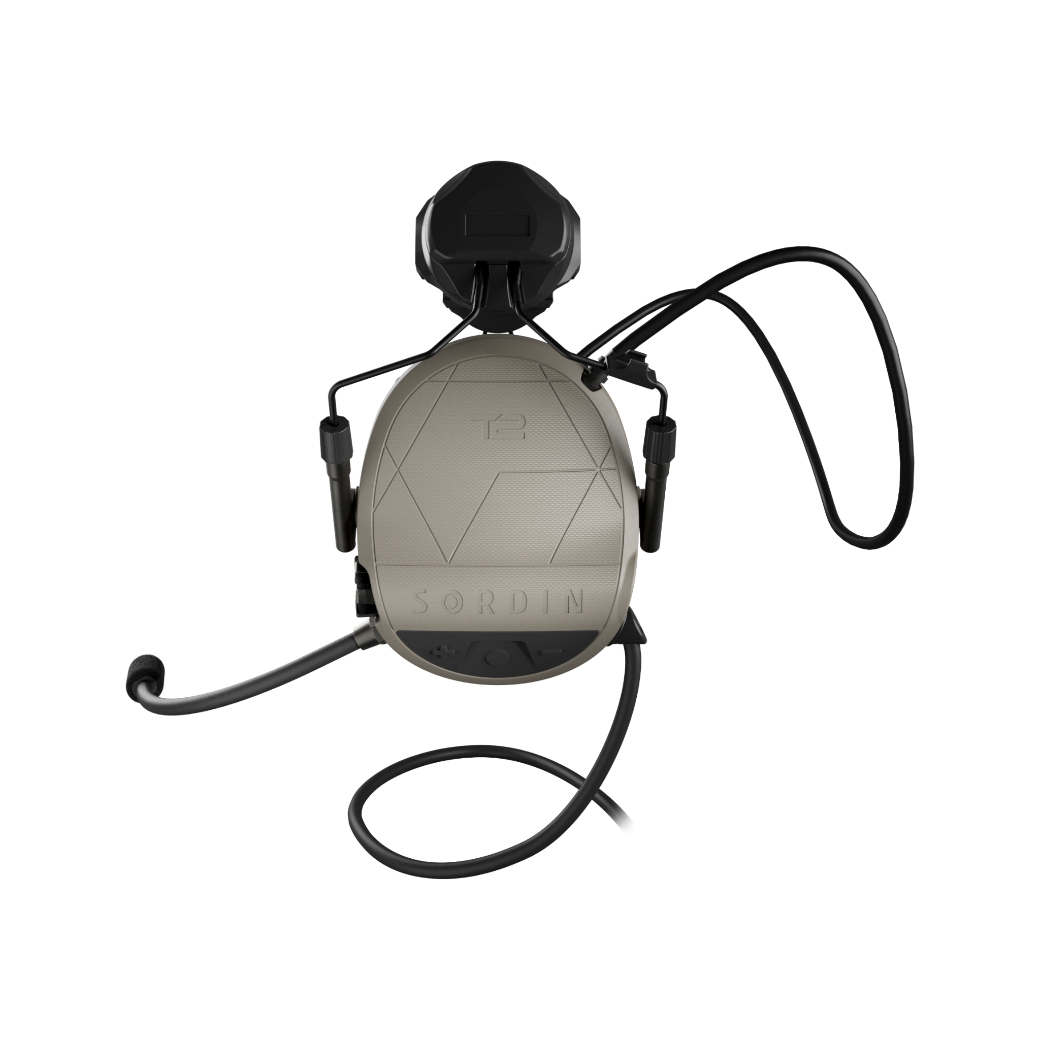 Sordin Supreme T2 CC Tan ARC Helmet Memory Foam (304005-30P)