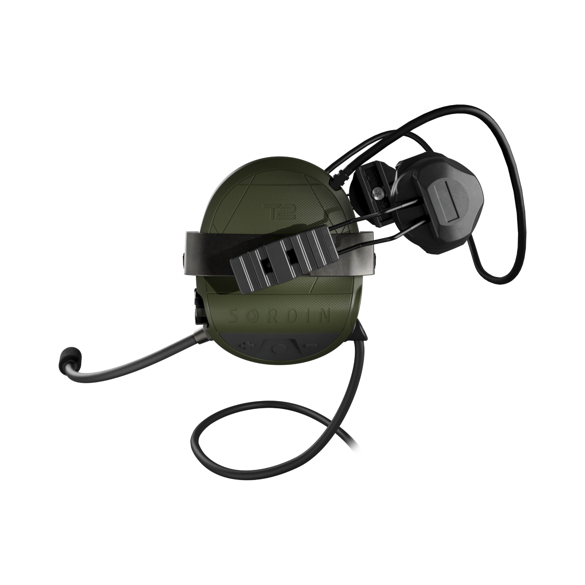 Sordin Supreme T2 CC Green RARC Helmet Memory Foam (304006-31P)