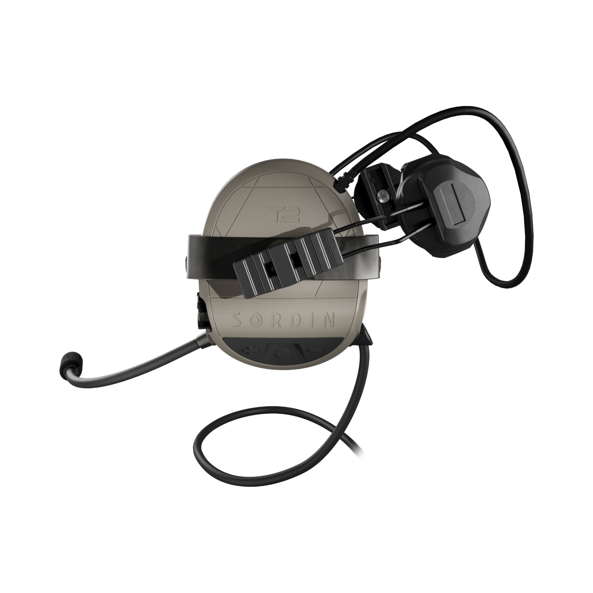 Sordin Supreme T2 CC Tan RARC Helmet Memory Foam (304005-31P)