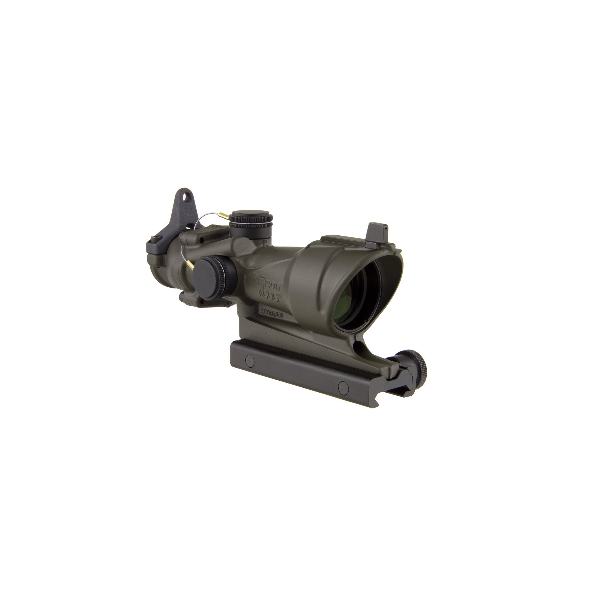 Trijicon ACOG® 4x32 Tritium Riflescope, Amber Crosshair .223 BDC Reticle + BUIS, CK ODG