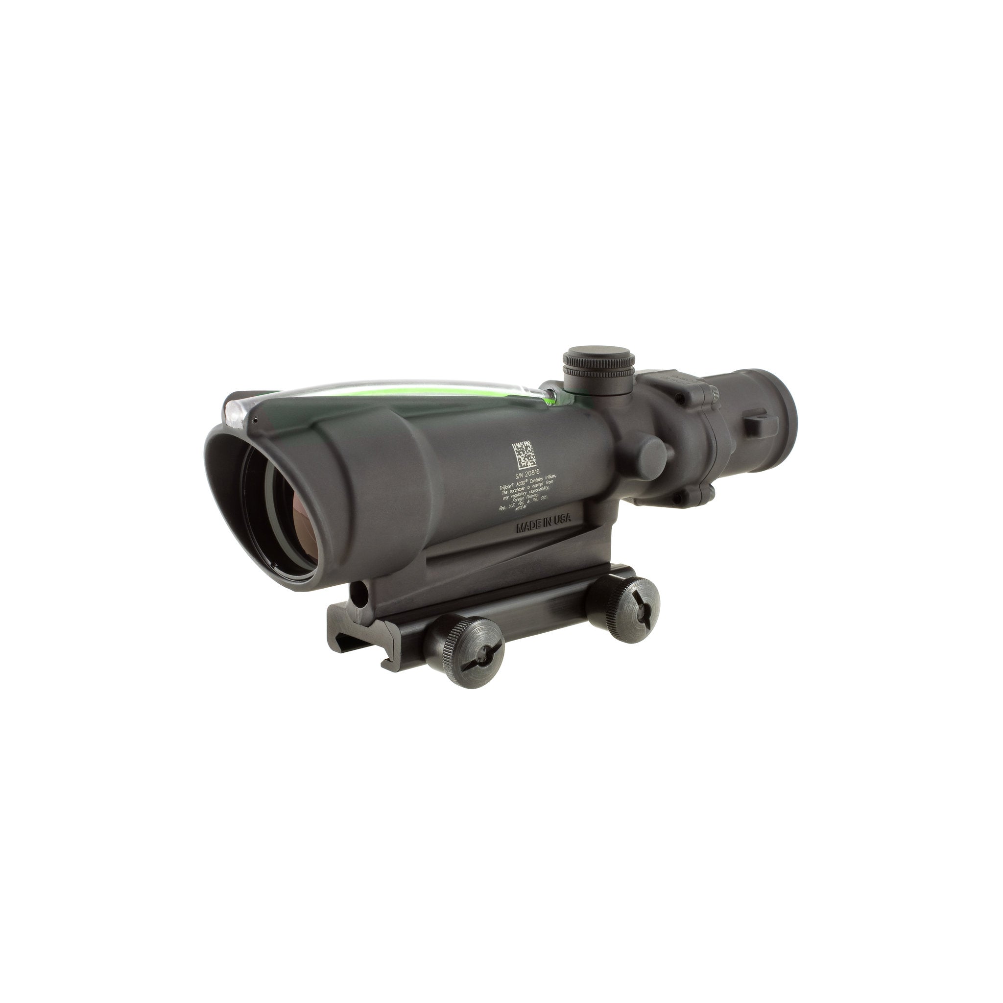Trijicon ACOG® 3,5x35 BAC tēmēklis, divkāršs apgaismojums. Zaļā pakava .308 BDC tēmēkļa krusts