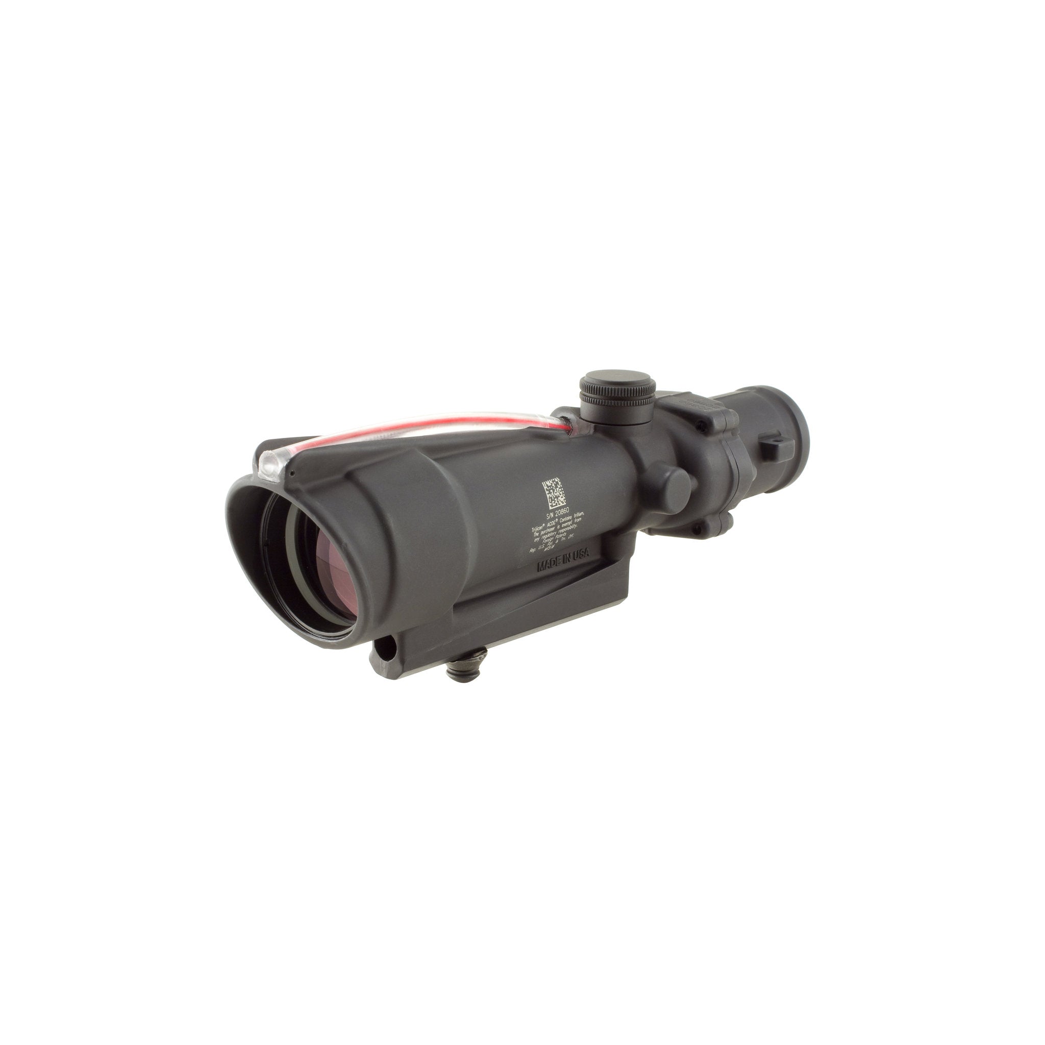 Trijicon ACOG® 3,5x35 BAC tēmēkļš, dubultā apgaismojuma sarkanais donuts .223 / 5,56 BDC tēmēkļa krusts