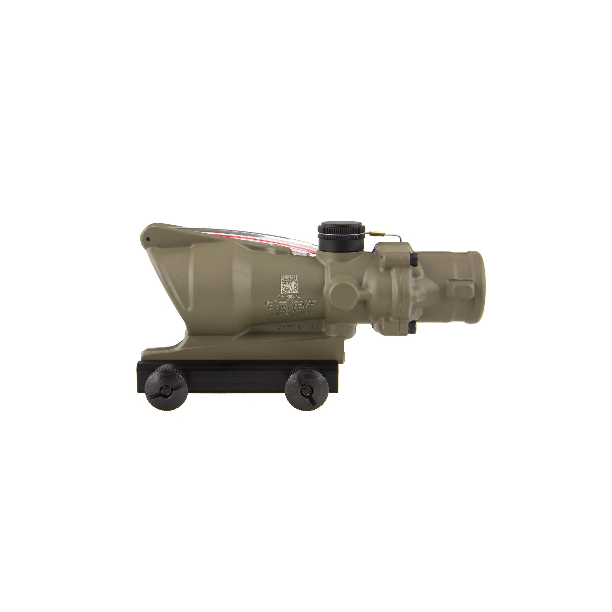 Trijicon ACOG® 4x32 BAC Riflescope, Dual Illum. Red Crosshair .223 BDC Reticle, CK FDE