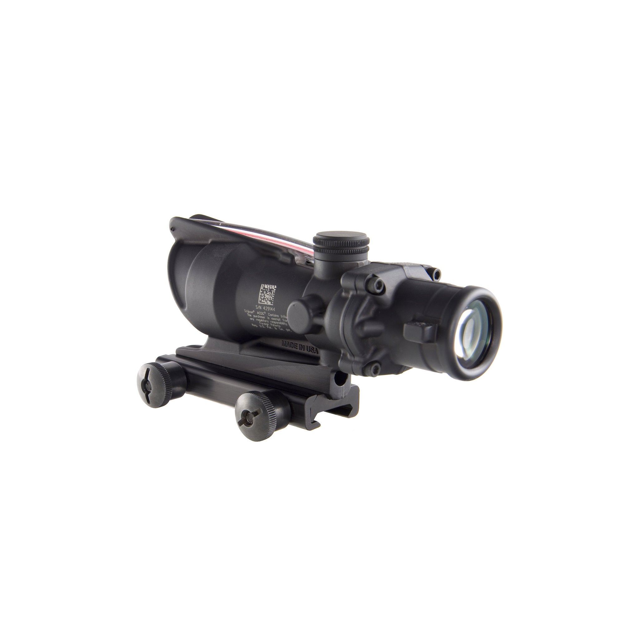 Trijicon ACOG® 4x32 BAC rifle scope, kahekordne valgustatus. Punane Chevron BDC sihtimismärk M194 jaoks