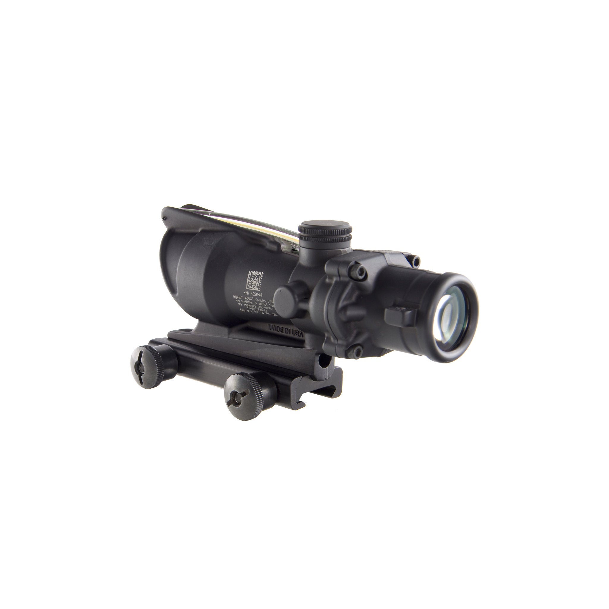 Trijicon ACOG® 4x32 BAC rifle scope, kahekordne valgustatus. Amber Horseshoe/Dot .223 BDC sihtimismärk