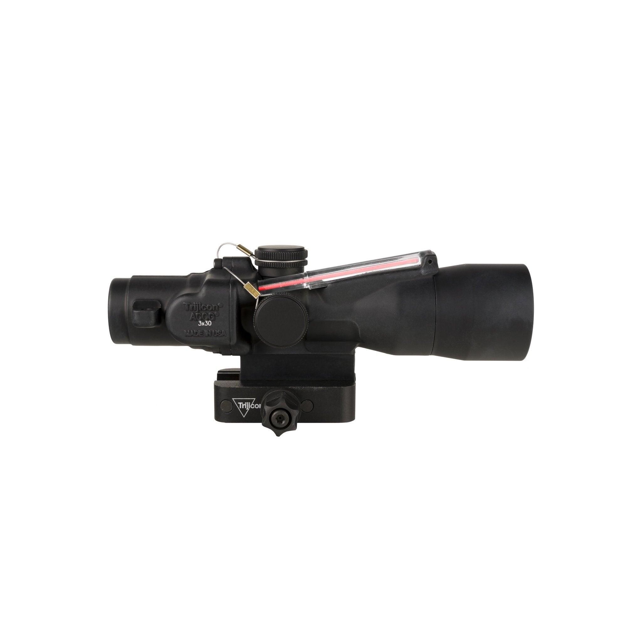 Trijicon 3x30 Compact ACOG® tēmēklis, dubultā apgaismojuma sarkanais krustveida tēmēklis 300BLK 115/220gr. Ret ar Q-LOC stiprinājumu
