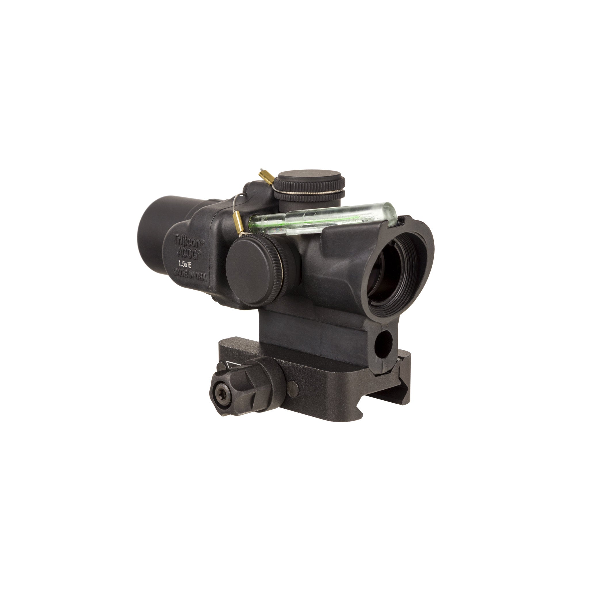 Trijicon 1.5x16S Compact ACOG® Scope, Dual Illum. Green Ring & 2 MOA Dot w/ Q-LOC Mount