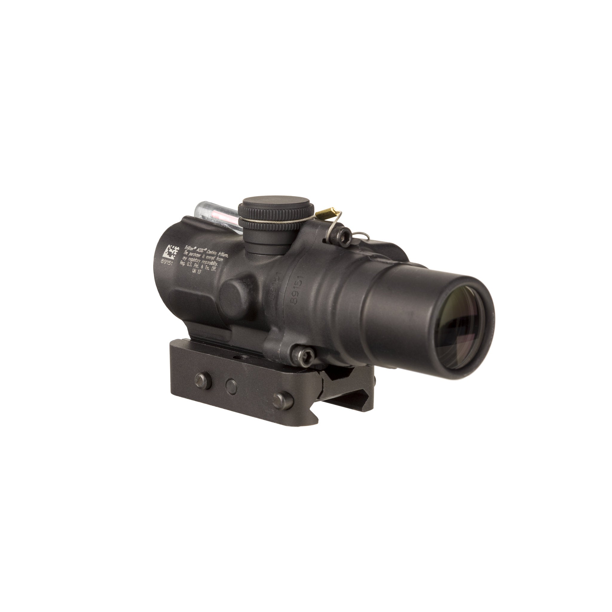 Luneta Trijicon 1,5x16S Compact ACOG® o niskiej wysokości, podwójnym podświetleniu, czerwonym pierścieniu i kropce 2 MOA z mocowaniem Q-LOC