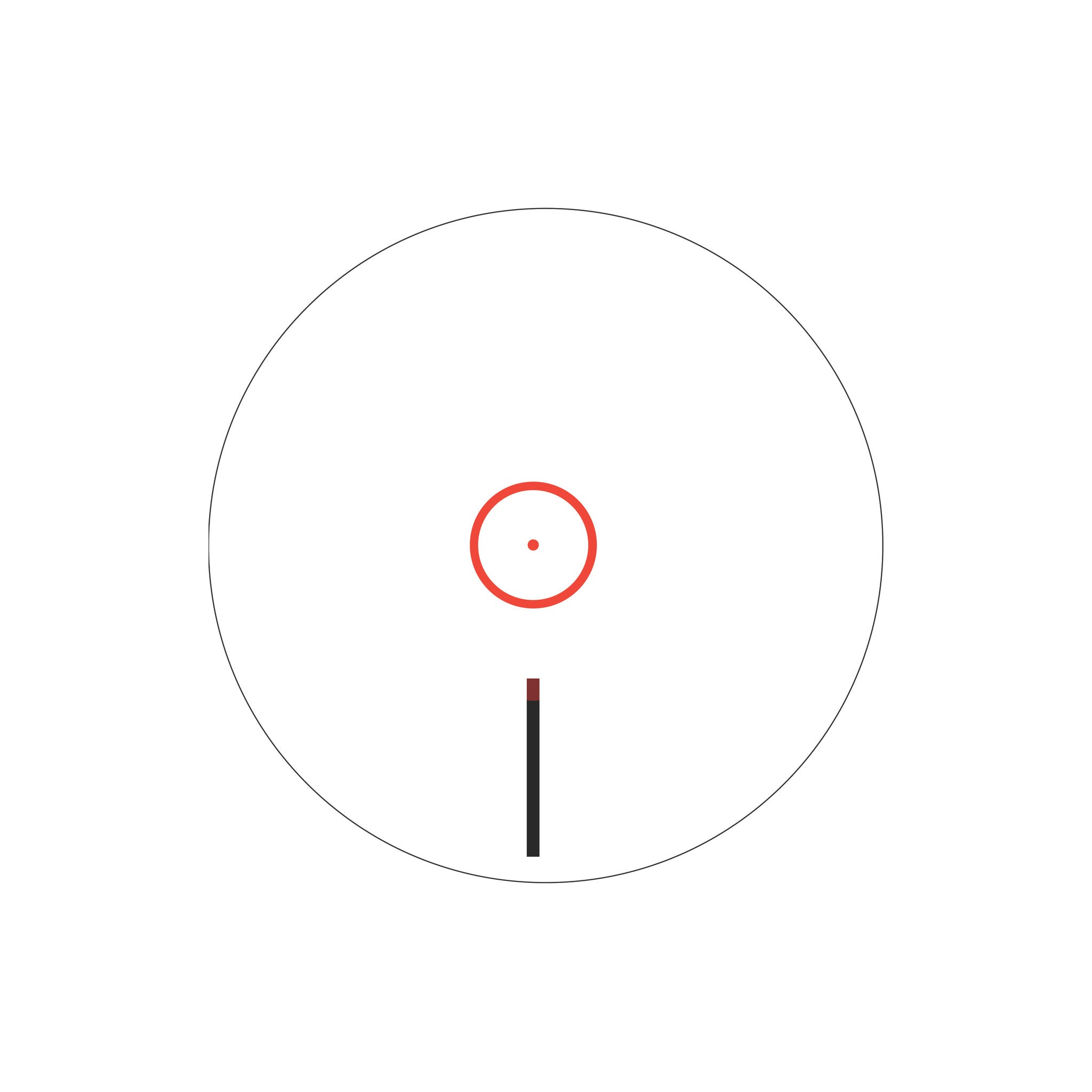 Trijicon 1.5x16S Compact ACOG® Scope Low Height, Dual Illum. Red Ring & 2 MOA Dot w/ Q-LOC Mount