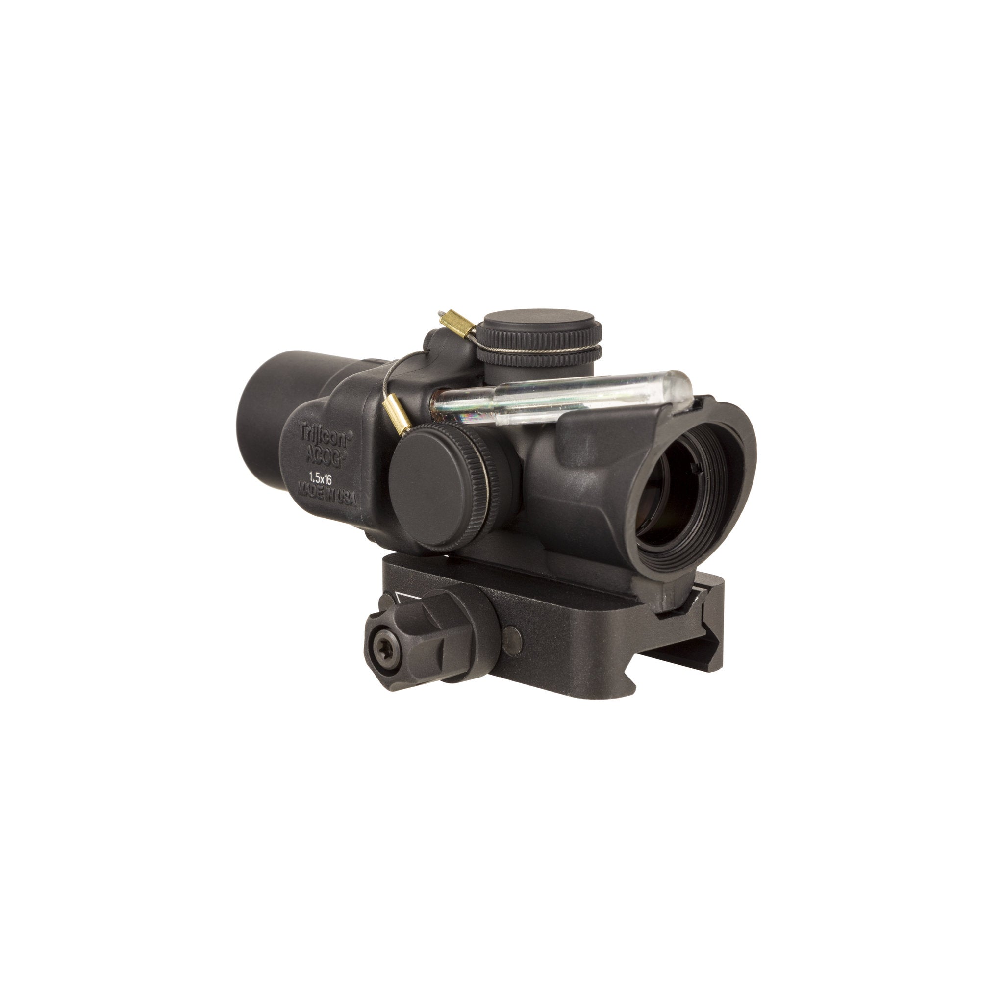 Trijicon 1.5x16S Compact ACOG® Scope Low Height, Dual Illum. Green Ring & 2 MOA Dot w/ Q-LOC Mount