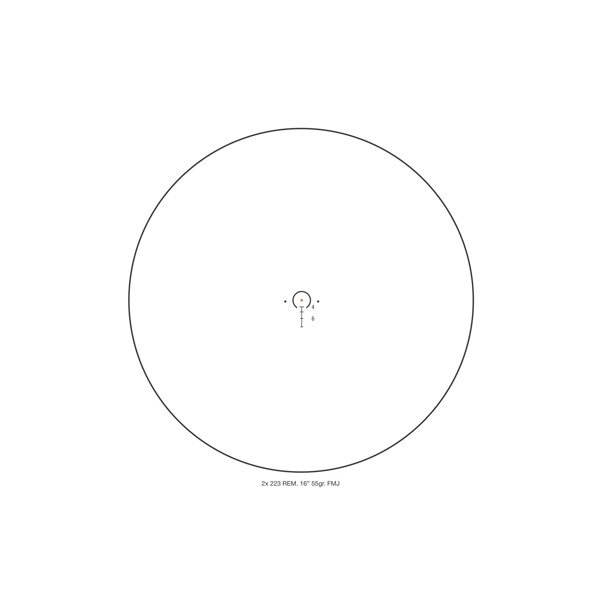 Trijicon 2x20 Compact ACOG® tēmēklis, divkāršs apgaismojums. RTR .223 tēmēklis ar Q-LOC stiprinājumu