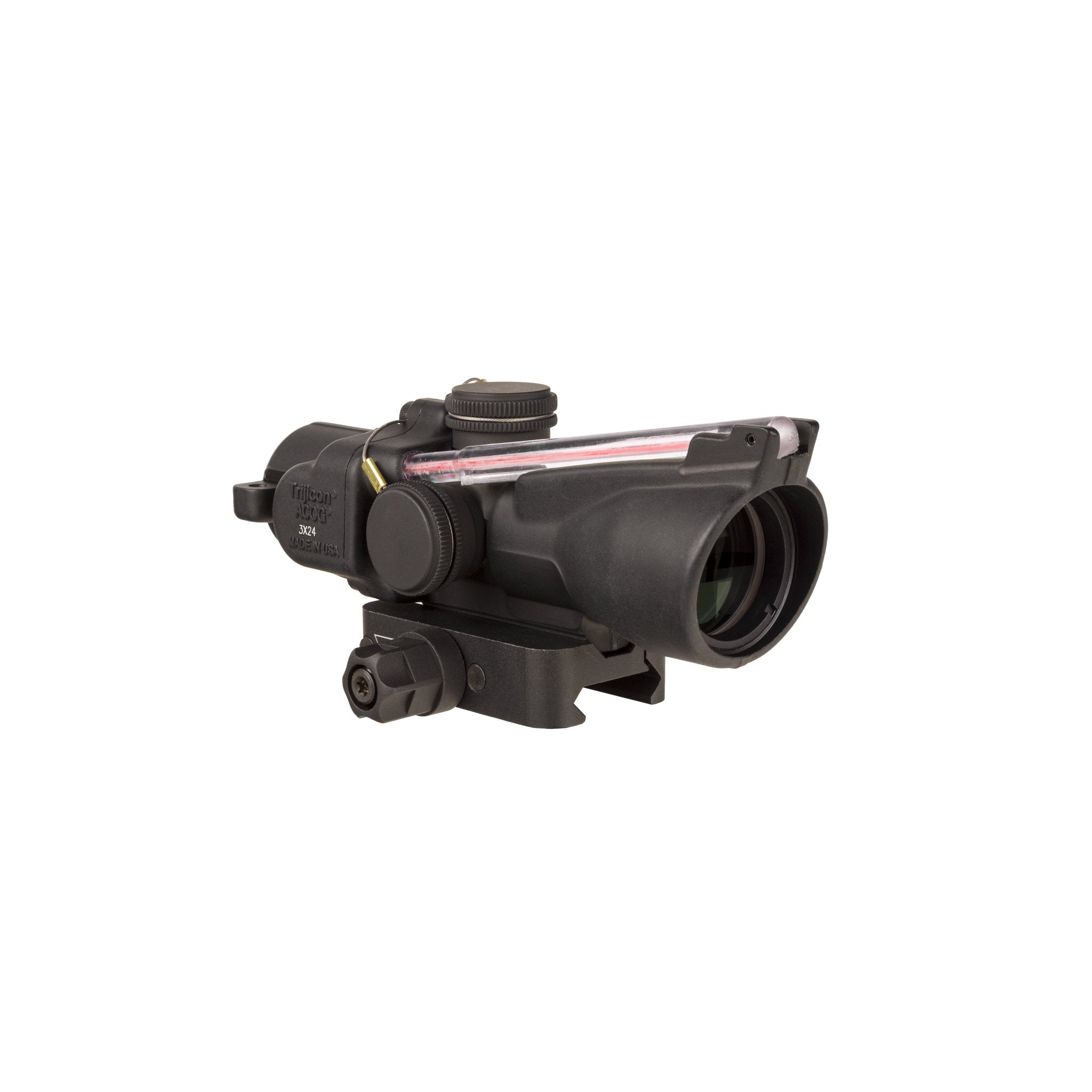 Trijicon 3x24 Compact ACOG® Scope Low, Dual Illum. Red Crosshair .223/55gr. Reticle w/ Q-LOC Mount
