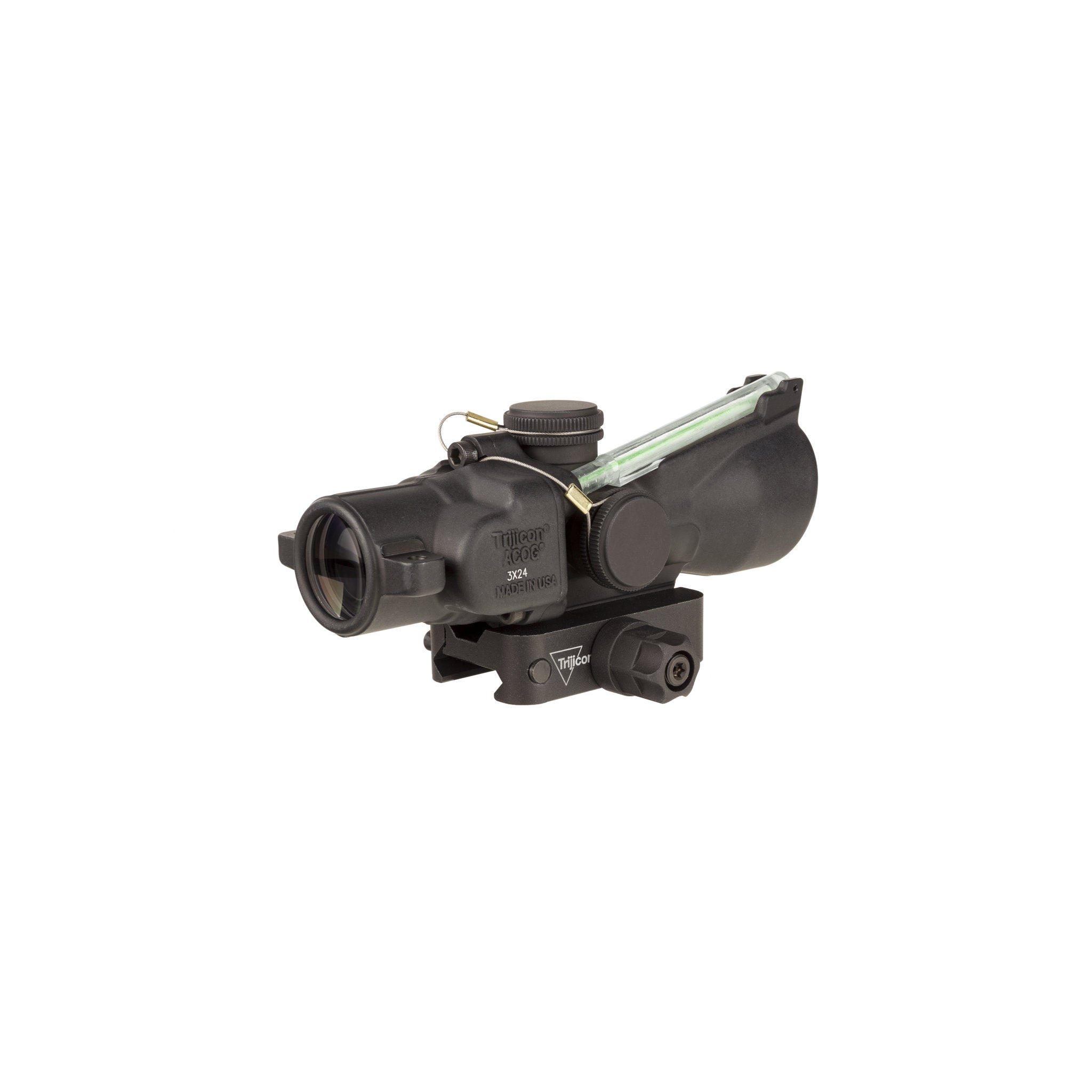 Trijicon 3x24 Compact ACOG® Scope Low, Dual Illum. Green Crosshair .223/55gr. Reticle w/ Q-LOC Mount