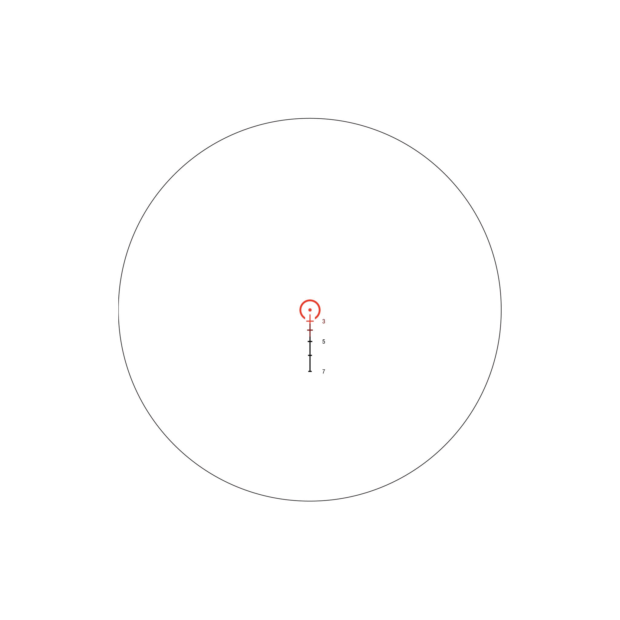 Trijicon 3x24 Comp ACOG® Scope Low, Dual Illum. Red HS/Dot 7.62x39/123gr. Ret w/ Q-LOC Mount