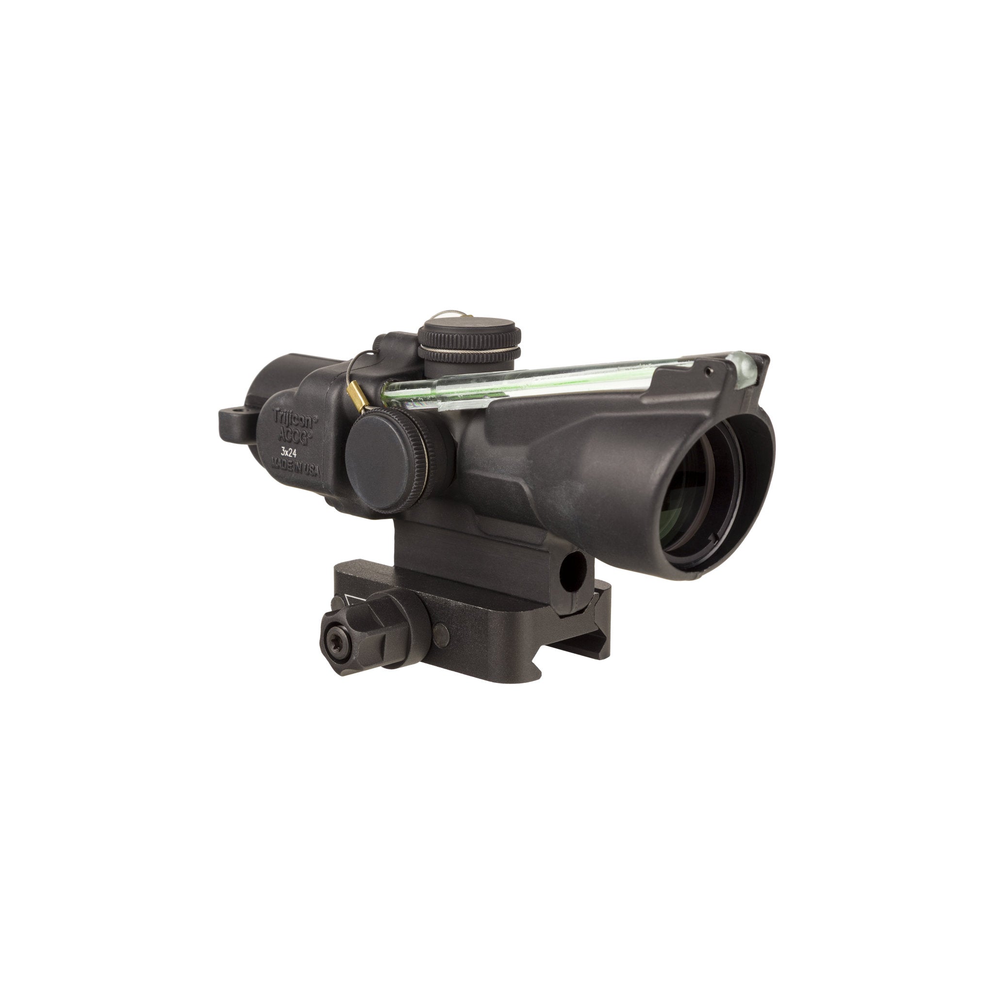 Trijicon 3x24 XB Compact ACOG® Crossbow Scope, Dual Illum. Green 300-340fps Reticle w/ Q-LOC Mount