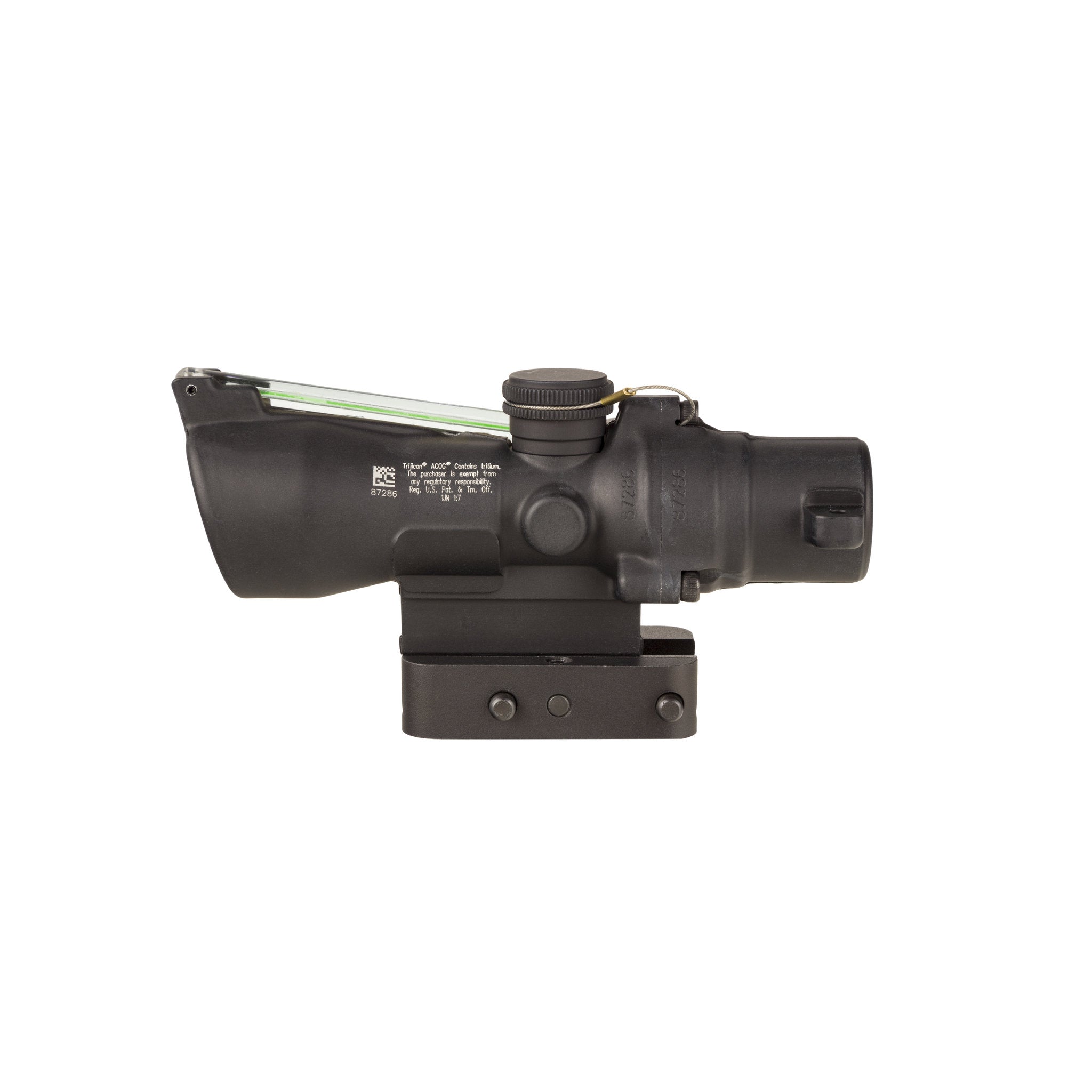 Trijicon 3x24 XB Compact ACOG® Crossbow Scope, Dual Illum. Green 340-400fps Reticle w/ Q-LOC Mount