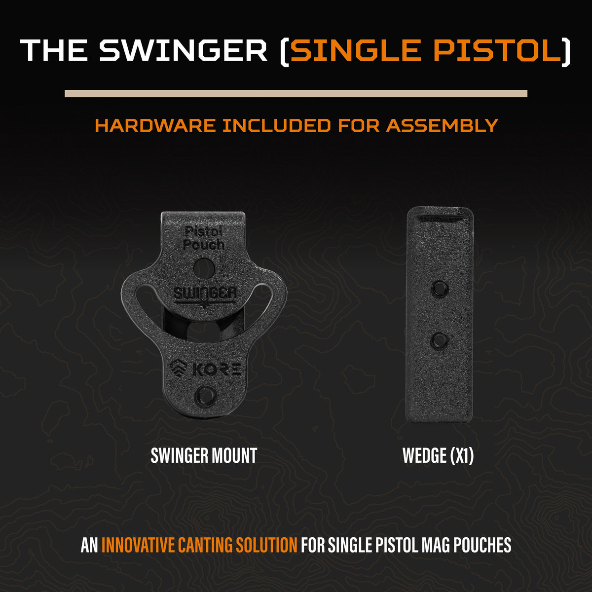 Kore Single Pistol Pouch Swinger Mount