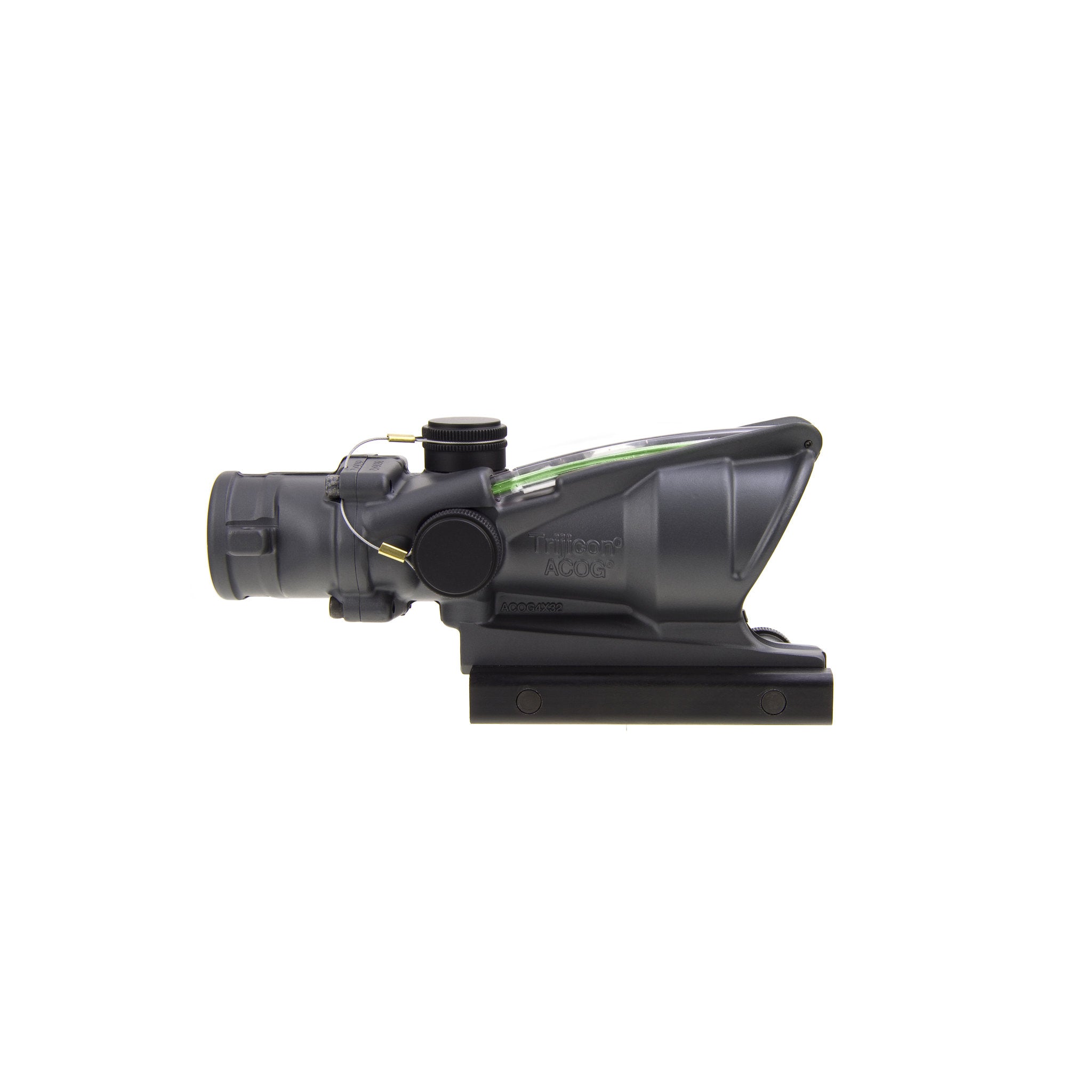 Trijicon ACOG® 4x32 BAC rifle scope, kahekordne valgustatus. Roheline Chevron .223 BDC sihtimismärk, CK Sniper Grey