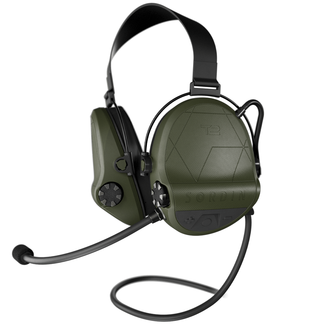 Sordin Supreme T2 CC žalia kaklo juosta Memory Foam 304006-20P)