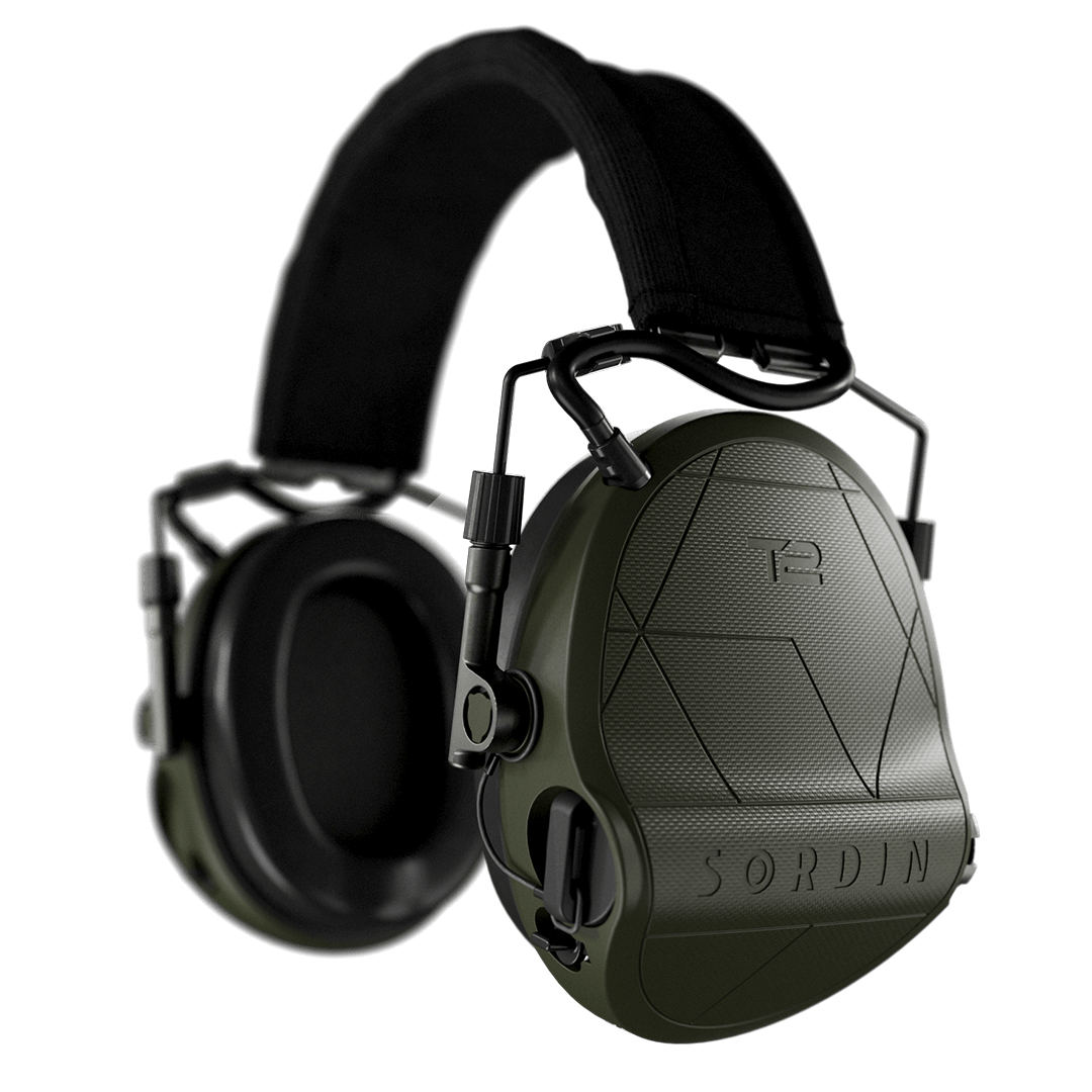 Sordin Supreme T2 žalia galvos juosta iš tekstilės Memory Foam 303006-11P)