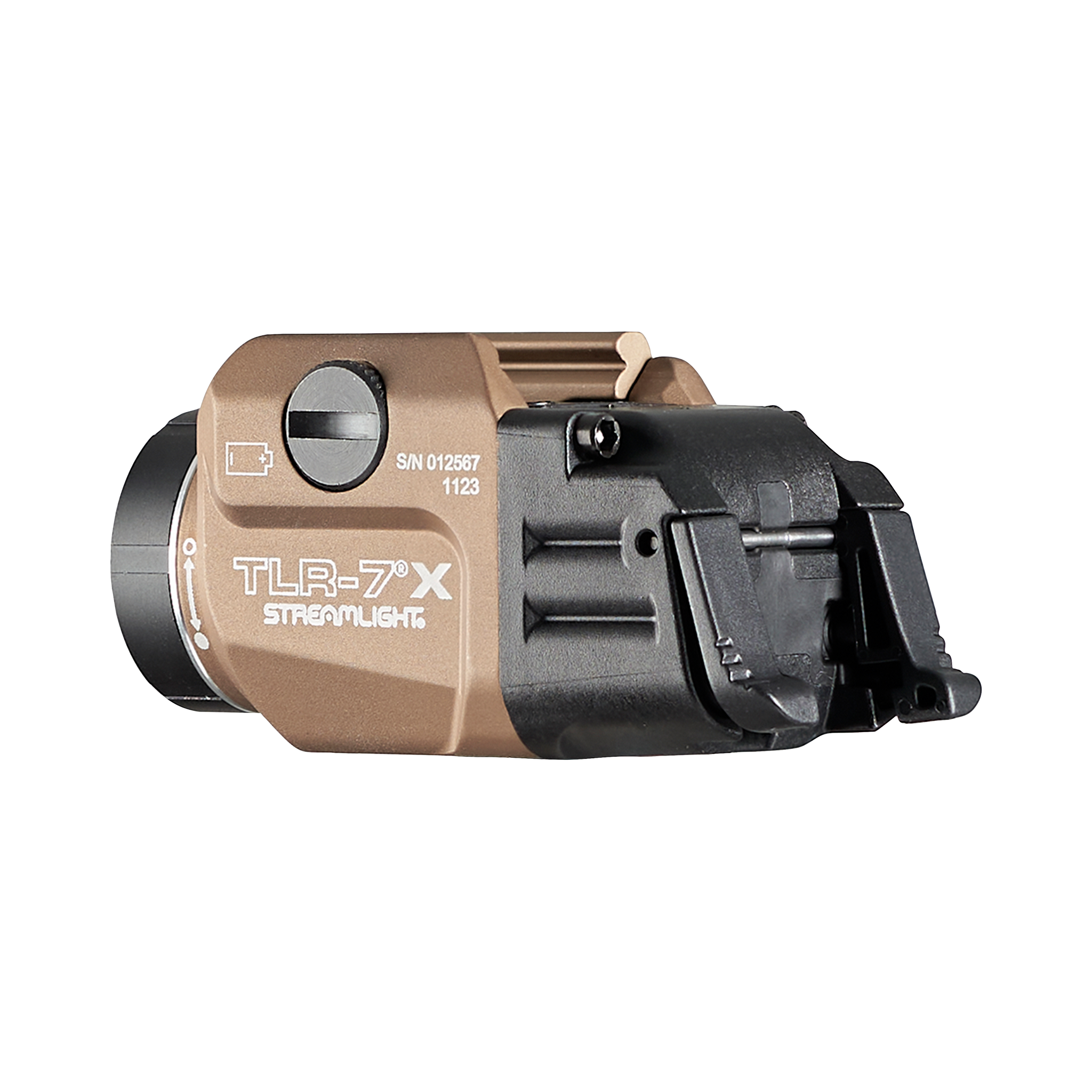 Streamlight su žemo/aukšto intensyvumo jungikliu, CR123A baterija, raktų rinkinys-juoda dėžutė, FDE (69426)