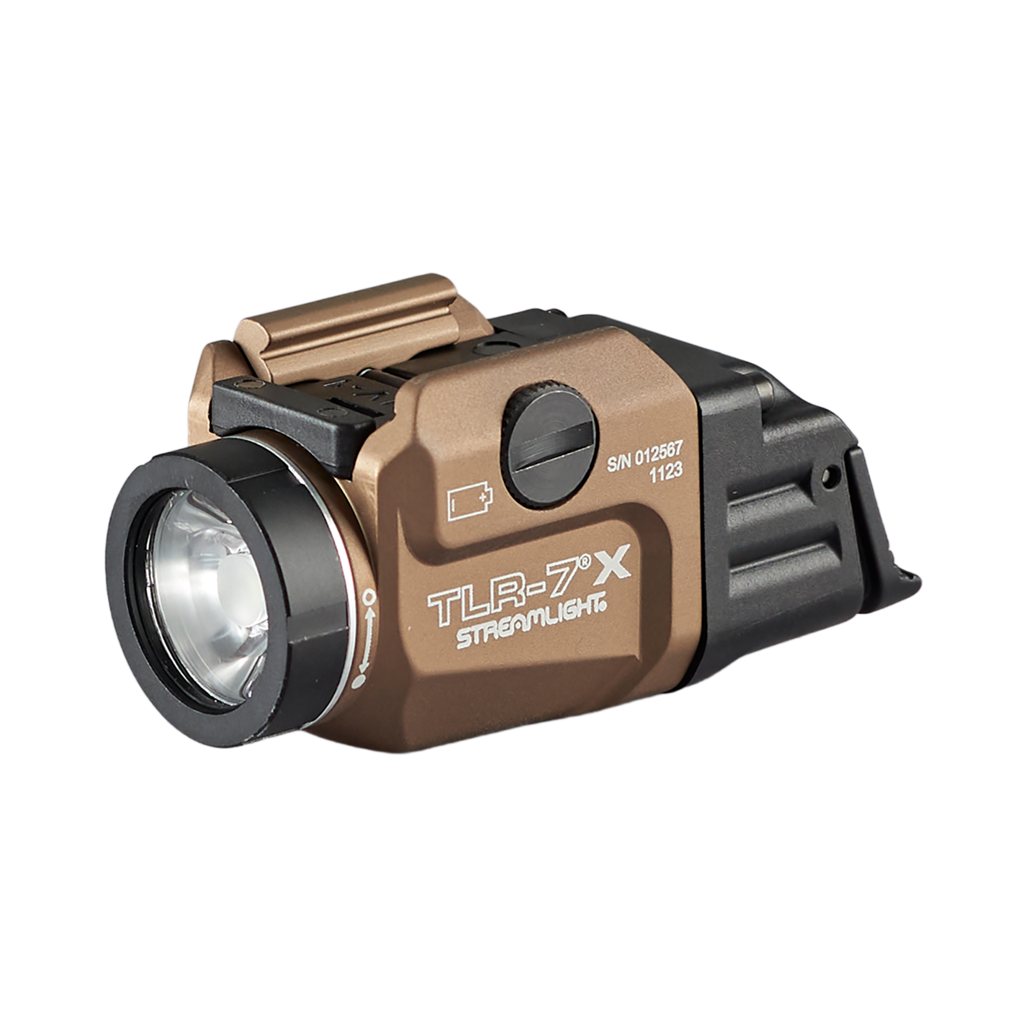 Streamlight su žemo/aukšto intensyvumo jungikliu, CR123A baterija, raktų rinkinys-juoda dėžutė, FDE (69426)