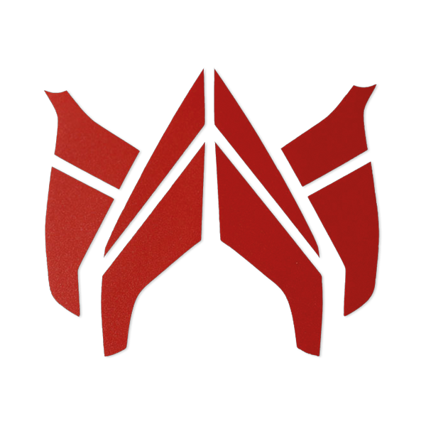 Ķiveres apdares detaļas Heros Titan, sarkanas