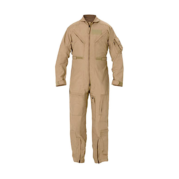 Sieviešu Nomex lidojumu kombinezons, ASV militārais CWU 27/P, smilškrāsas, 2. tips